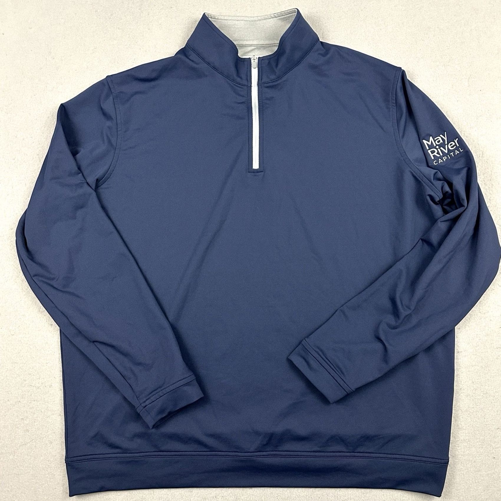 Peter Millar VINTAGE Peter Millar Sweater Men XL Navy Solid 1/4 Zip Pullover Golf Crown Logo Size US XL / EU 56 / 4 - 2 Thumbnail