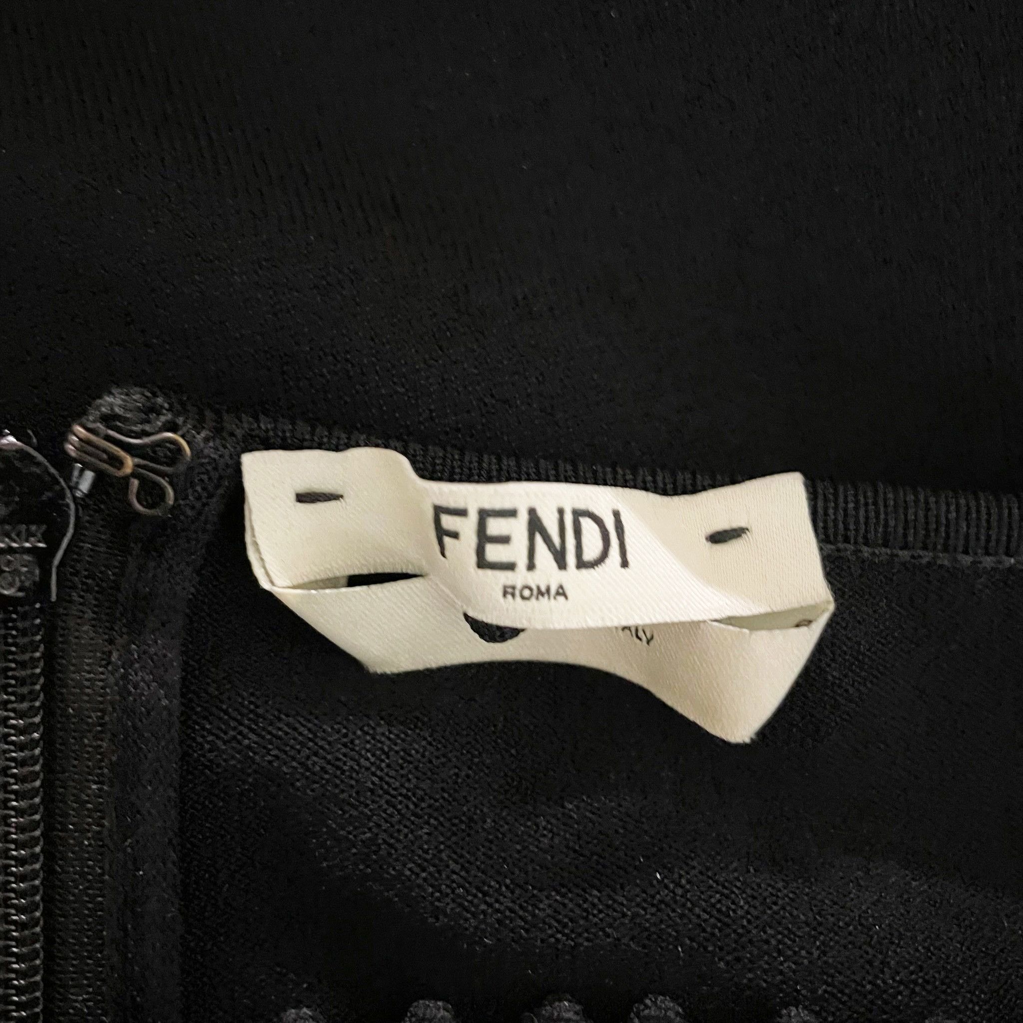 Fendi Fendi Roma Made In Italy Stretch Knit Perforated Size S / US 4 / IT 40 - 2 Thumbnail