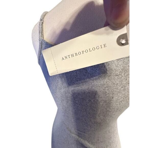 Anthropologie Anthropologie Sleeveless Midi Dress In Gray & Yellow Stripe Size S / US 4 / IT 40 - 5 Thumbnail