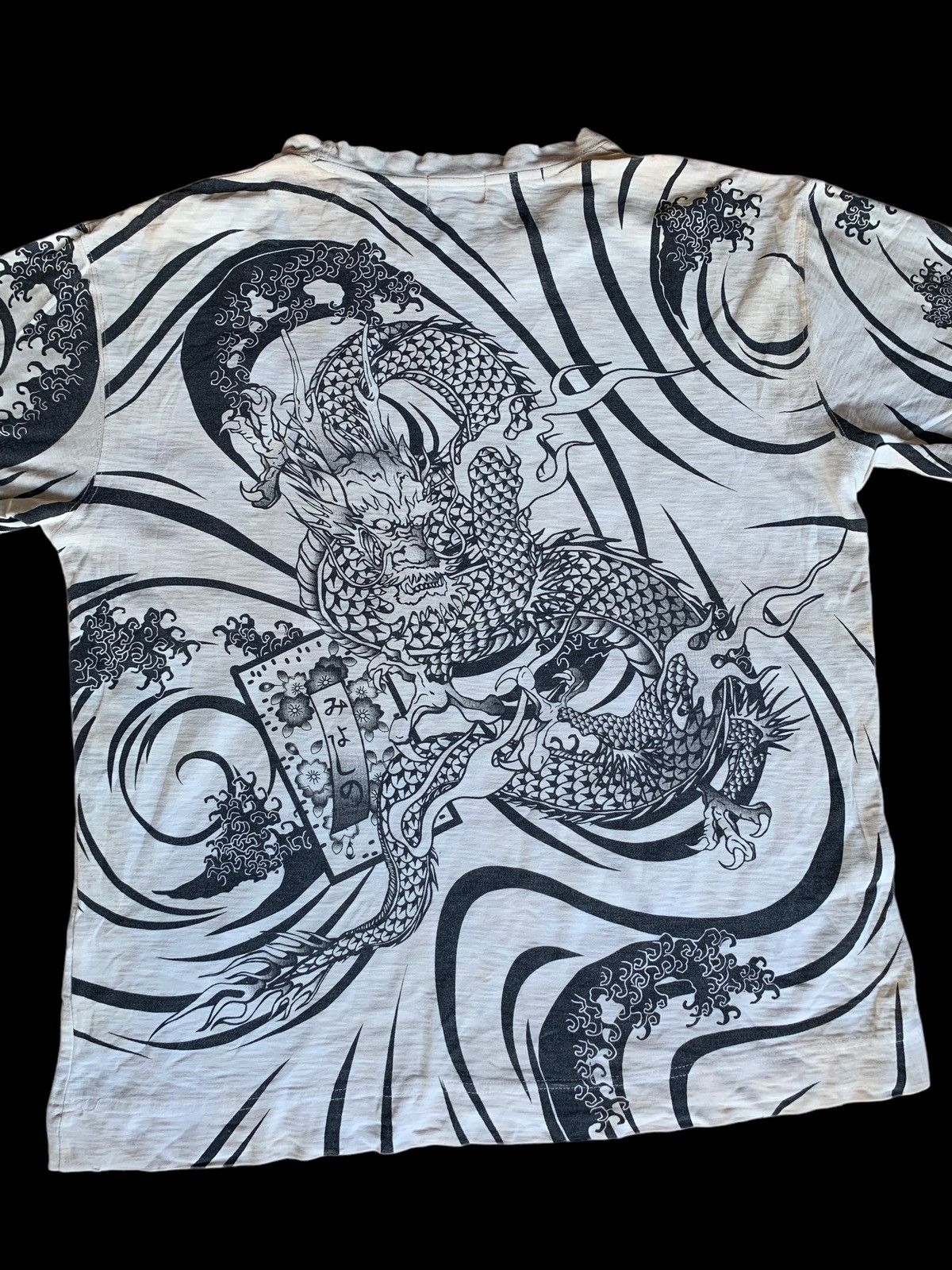 Karakuri Tamashii SUNFADED KARAKURI KAMASHI DRAGON STAIN DISTRESSED SHIRT Size US XXL / EU 58 / 5 - 7 Thumbnail