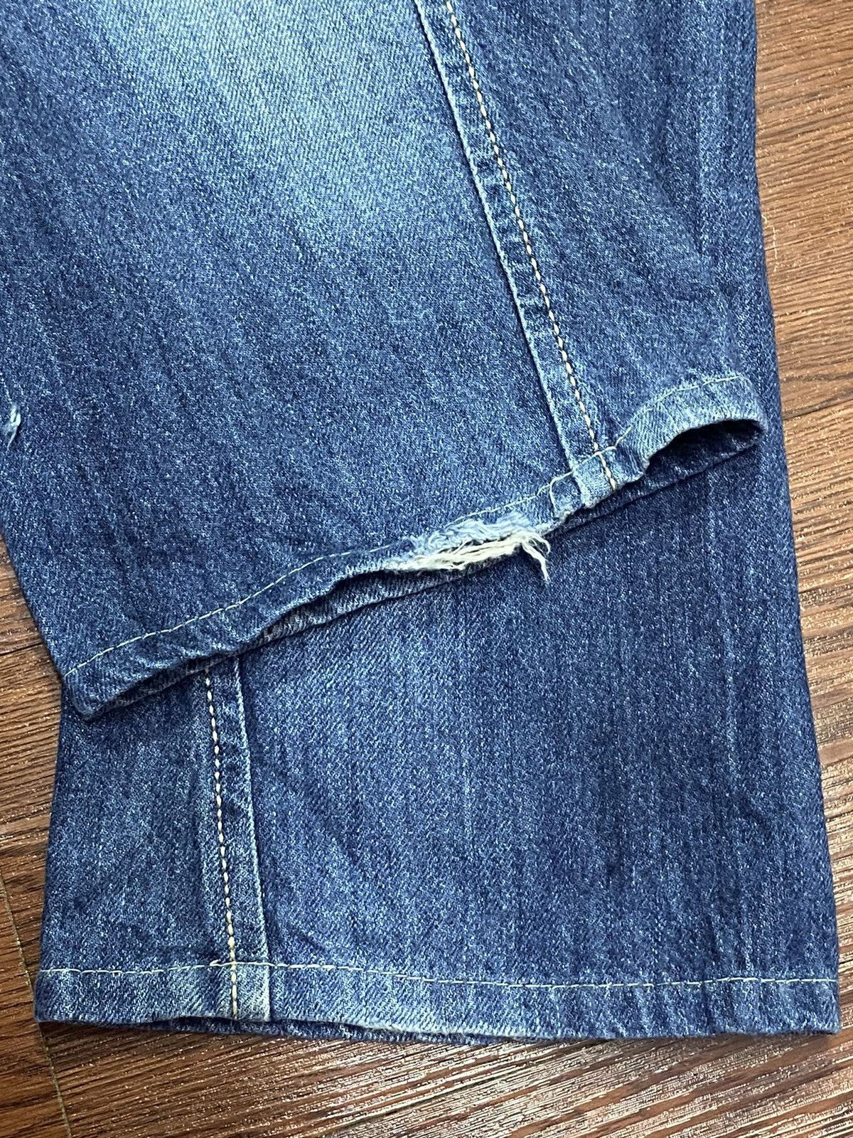 Edwin Vintage Edwin Blue Trip Whisker Flare Jeans Size US 33 - 19 Thumbnail