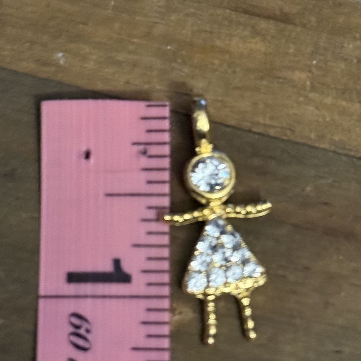 Other Little girl April birthstone charm/pendant Size ONE SIZE - 2 Thumbnail