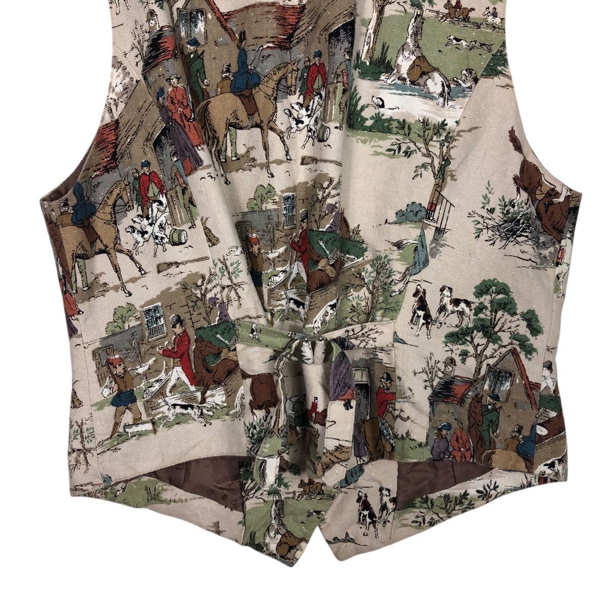 Japanese Brand 📌Vintage Waist Jacket Atelier Haiji Full Print Design Size US M / EU 48-50 / 2 - 11 Thumbnail
