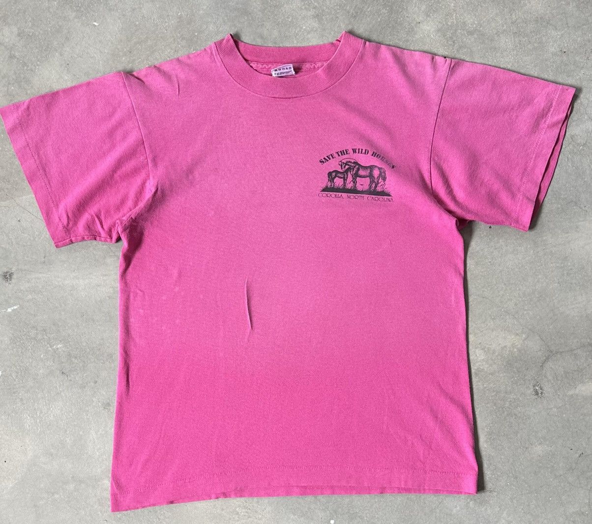 Vintage VINTAGE CAROLINA SAVE THE WILD HORSES TEE Size US M / EU 48-50 / 2 - 2 Thumbnail