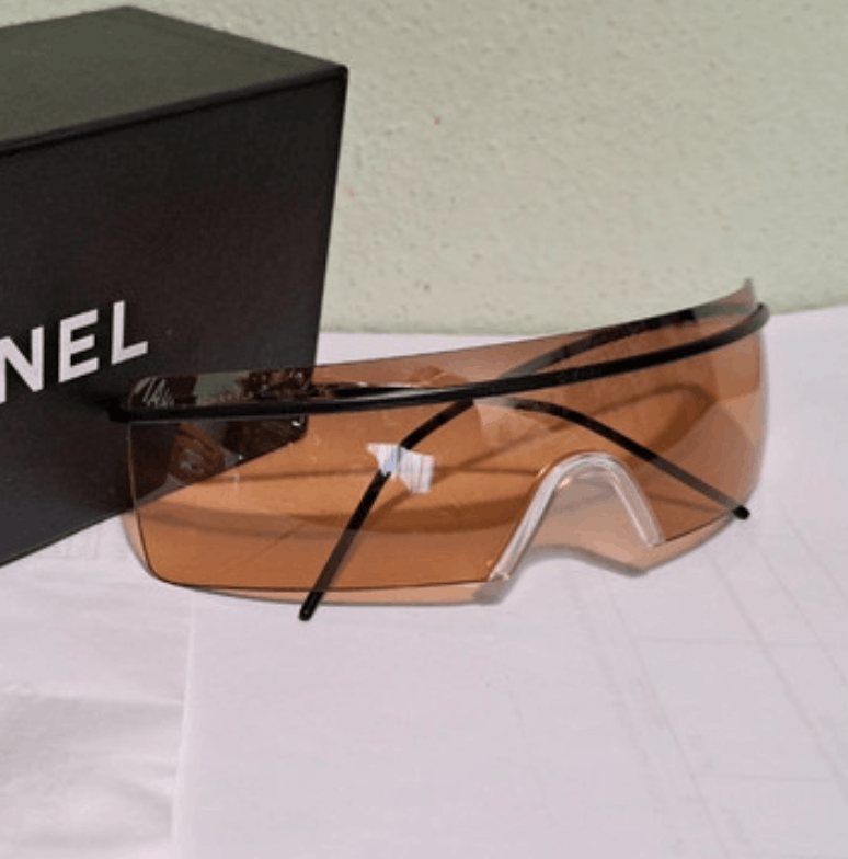 Chanel × Vintage CHANEL Sunglasses 4045 Mask Visor Rimless Ski Shield 4033 Size ONE SIZE - 2 Thumbnail