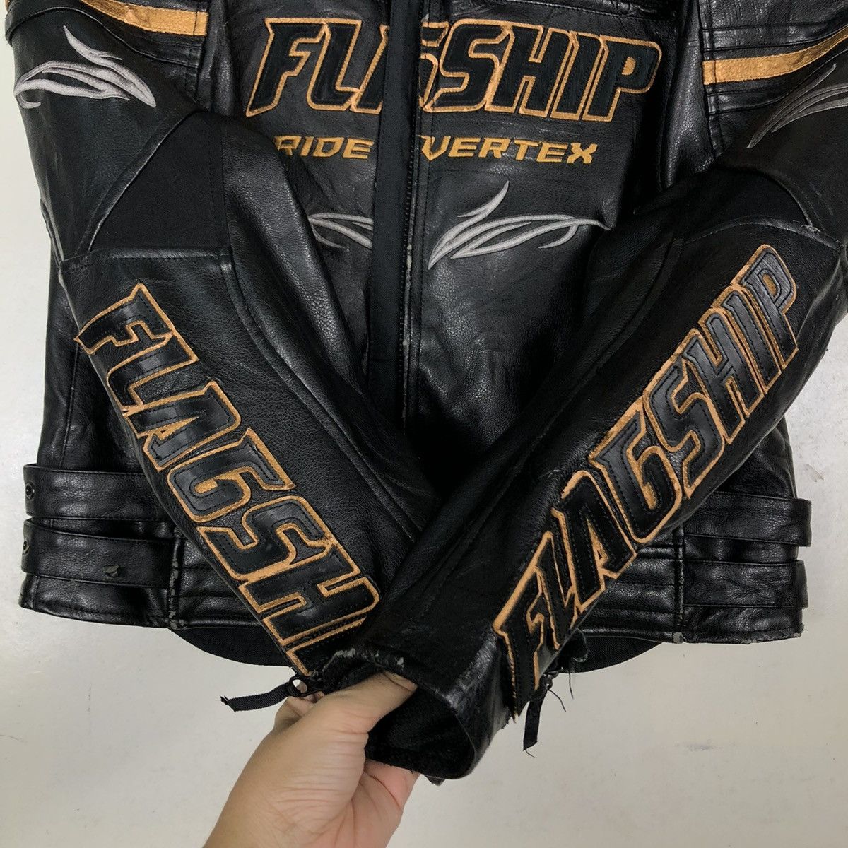 Japanese Brand 🔥Vintage Racing Biker Jacket Flagship Japan Made Big Logo Size US M / EU 48-50 / 2 - 15 Thumbnail