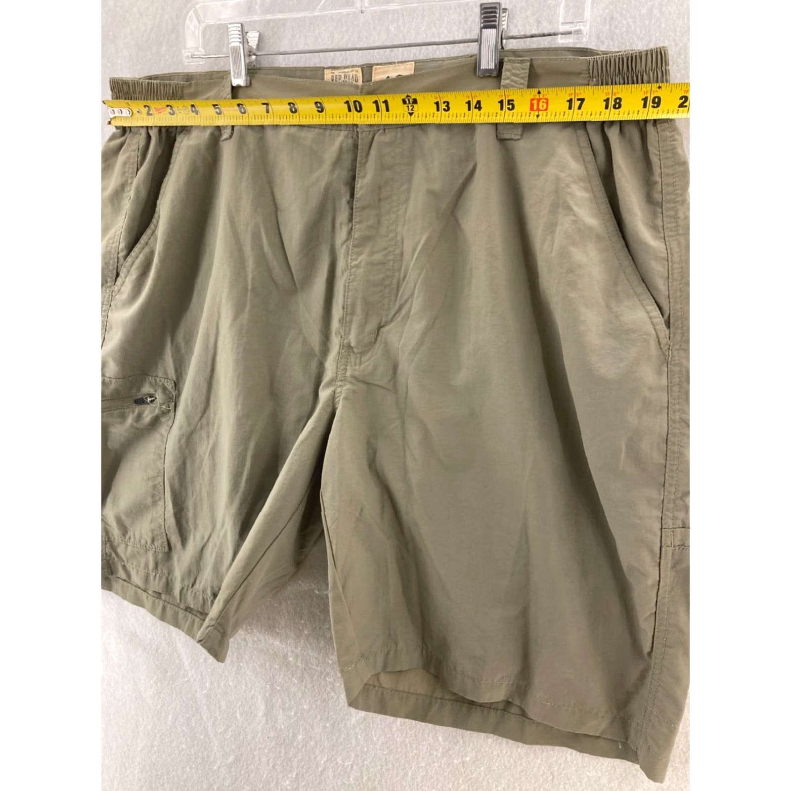 Vintage RedHead Mens Cargo Shorts 42 Olive Nylon High Rise Bermuda Outdoor Fall Spring Summer Athletic Size US 42 / EU 58 - 2 Thumbnail