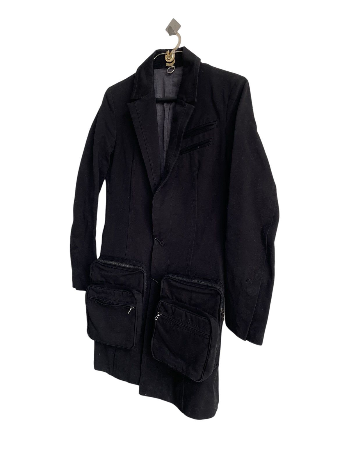Julius SS09 Post Apocalypse 3D Pockets "Layer" Long Coat Jacket Size US M / EU 48-50 / 2 - 4 Thumbnail