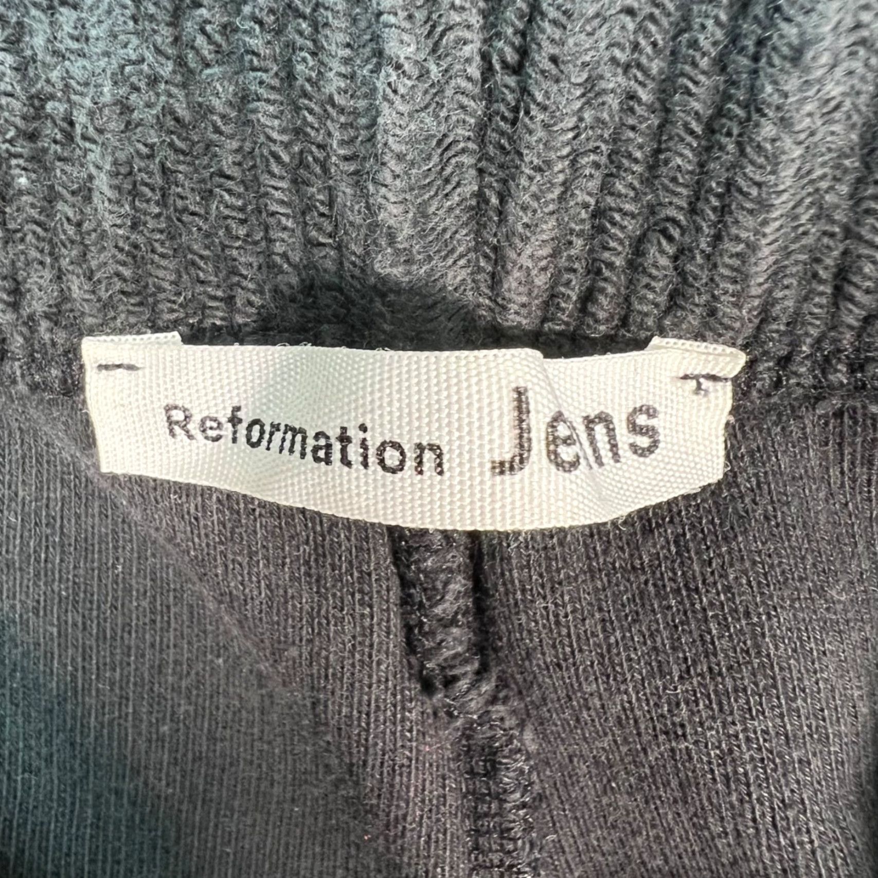 Reformation Reformation Womens Small Black Corduroy Organic Cotton Joggers Sweatpants Size 28" / US 6 / IT 42 - 3 Thumbnail