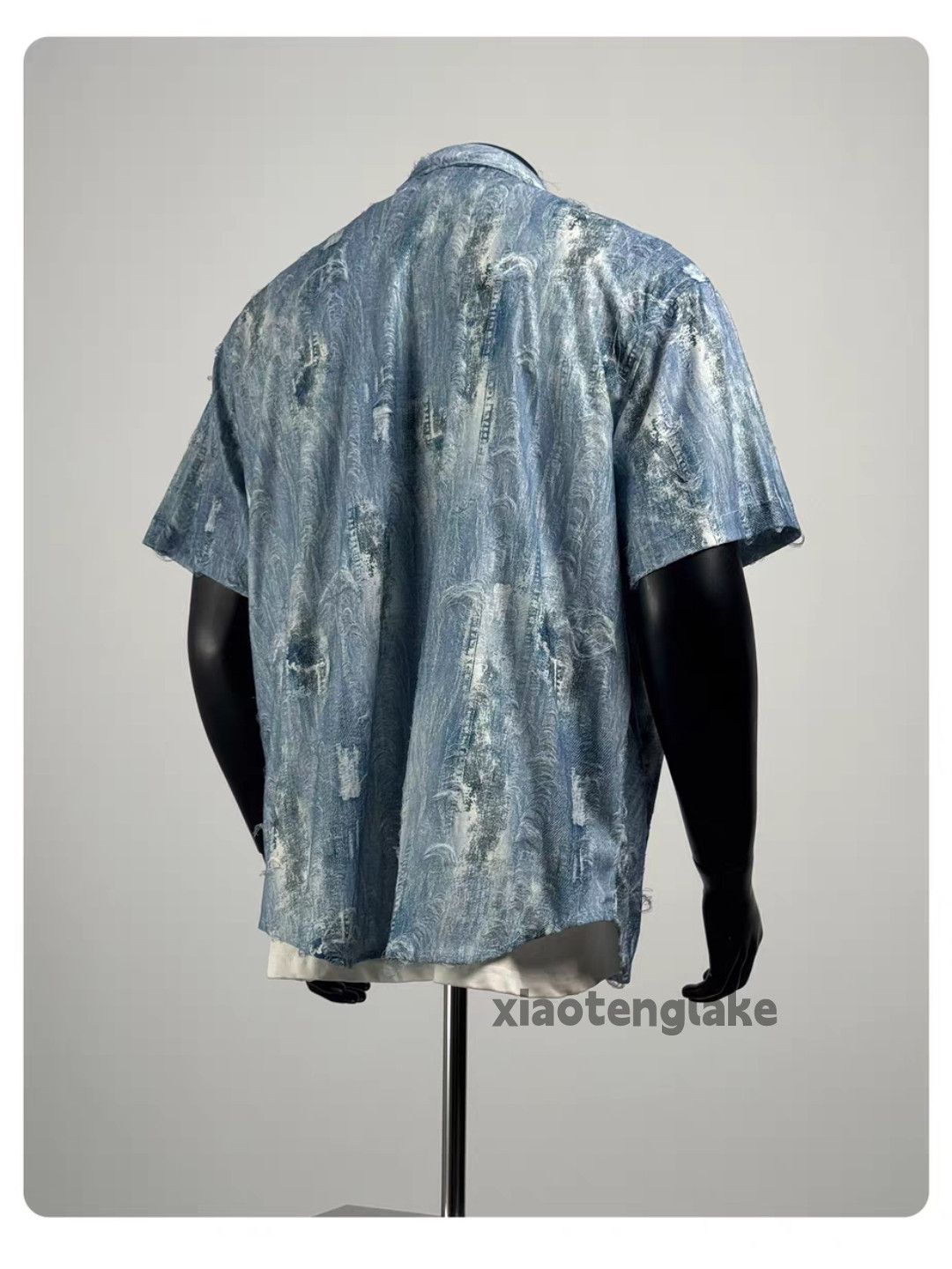 Vintage Utility ripped damaged faded loose yuppie shirt Size US XL / EU 56 / 4 - 6 Thumbnail