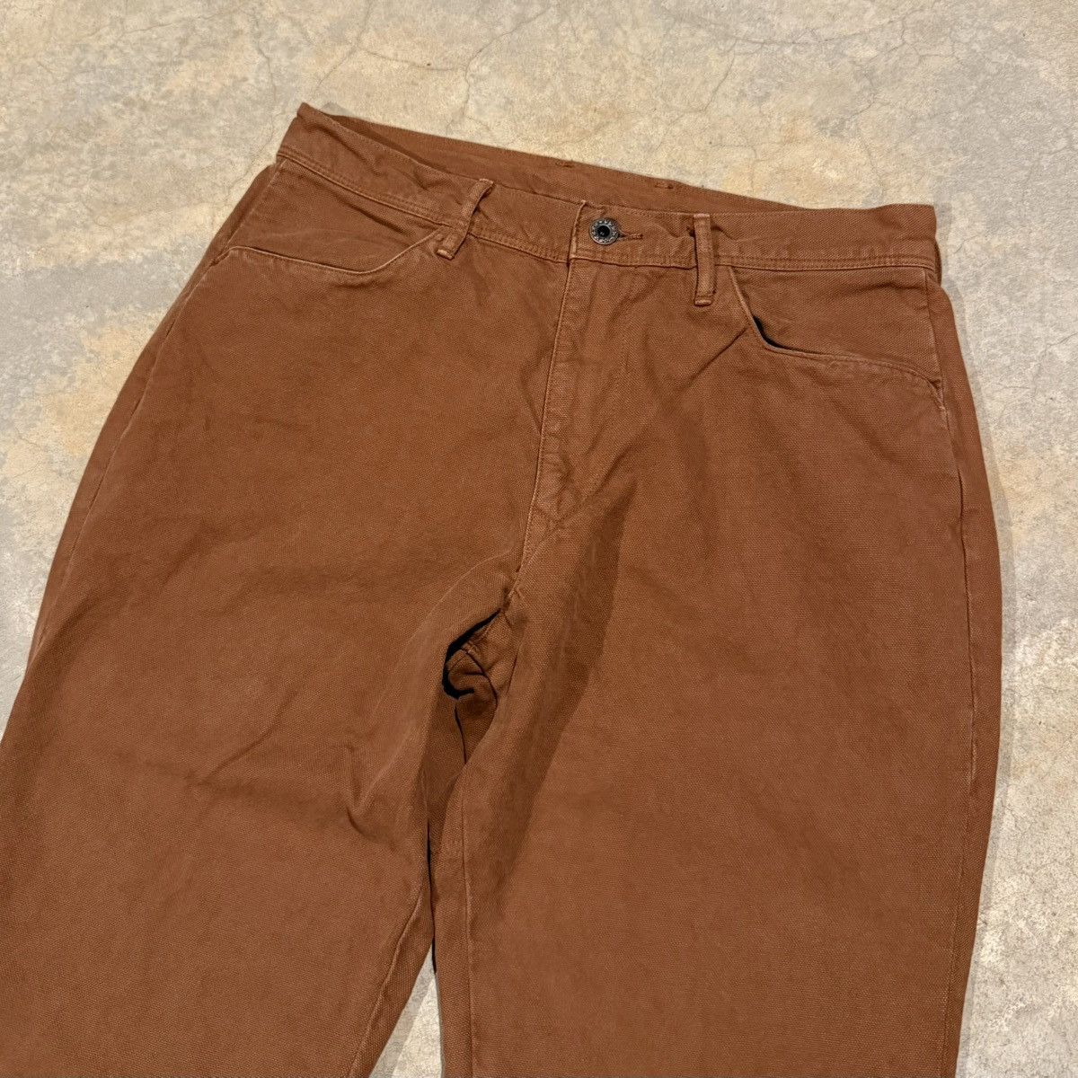 Kapital Kapital Cargo Pocket Stenciled Canvas Bootcut Work Pants Size US 30 / EU 46 - 9 Thumbnail