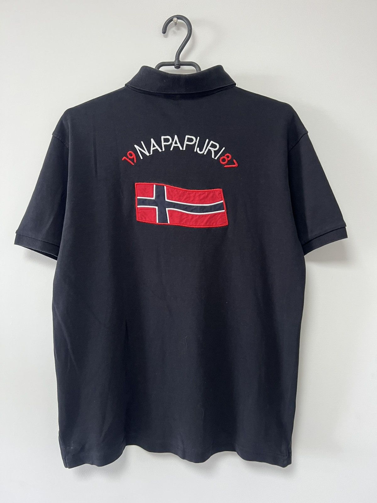 Napapijri Napapijri 1987 Black Polo Shirt Shirt Sleeve Black Rare sz L Size US L / EU 52-54 / 3 - 1 Thumbnail