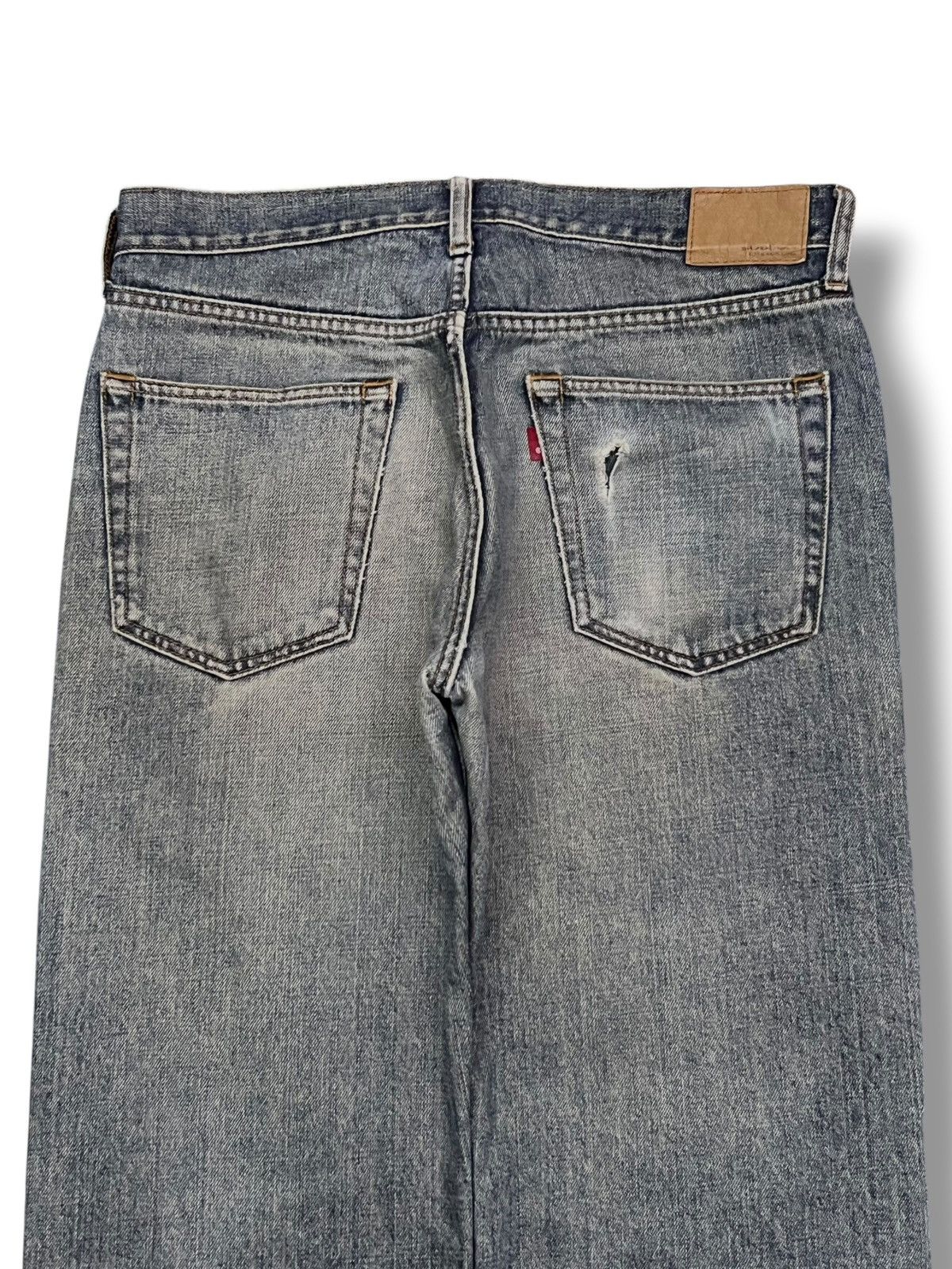 Japanese Brand Baggy Vintage Bobson Chessking Japan - Faded Wash,Distressed Size US 33 - 5 Thumbnail
