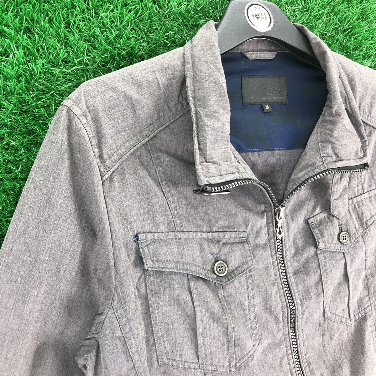 Japanese Brand Vintage Mossimo Zipper Jacket Quater Sleeve Size US S / EU 44-46 / 1 - 2 Thumbnail