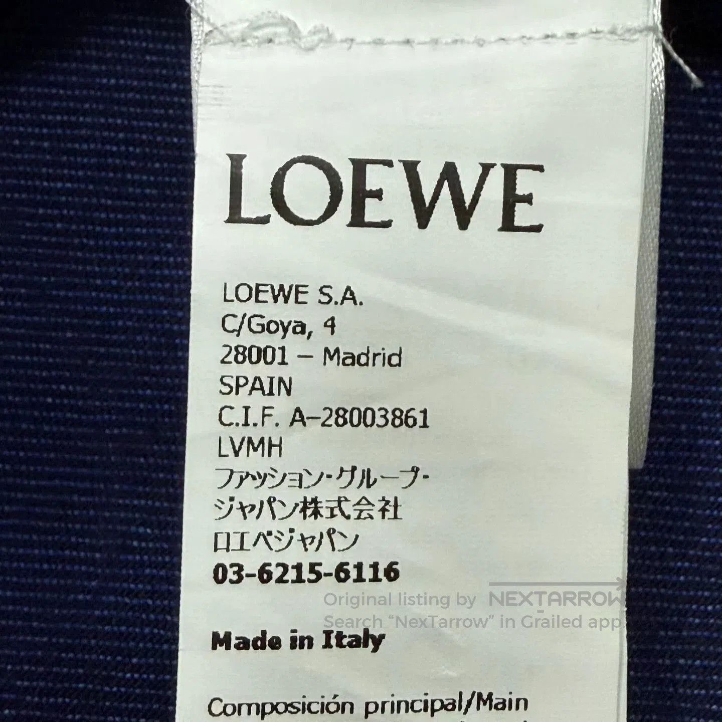 Loewe Loewe Blue Logo Patch Denim Jacket. Size US XS / EU 42 / 0 - 4 Thumbnail