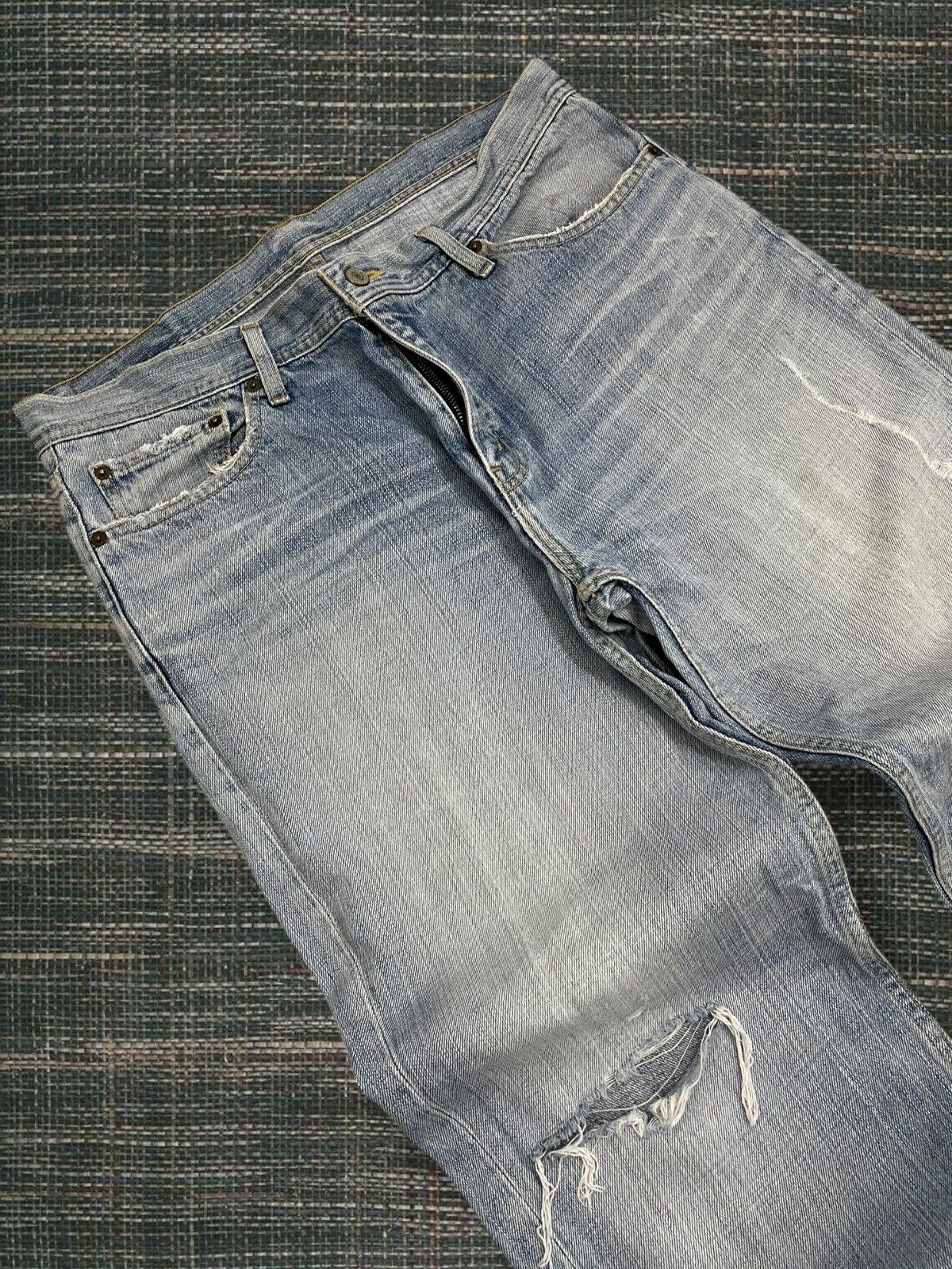 Levi's Vintage Clothing Vintage 90s Og Designer Levis 533 Original Distressed Denim Size US 35 - 7 Thumbnail