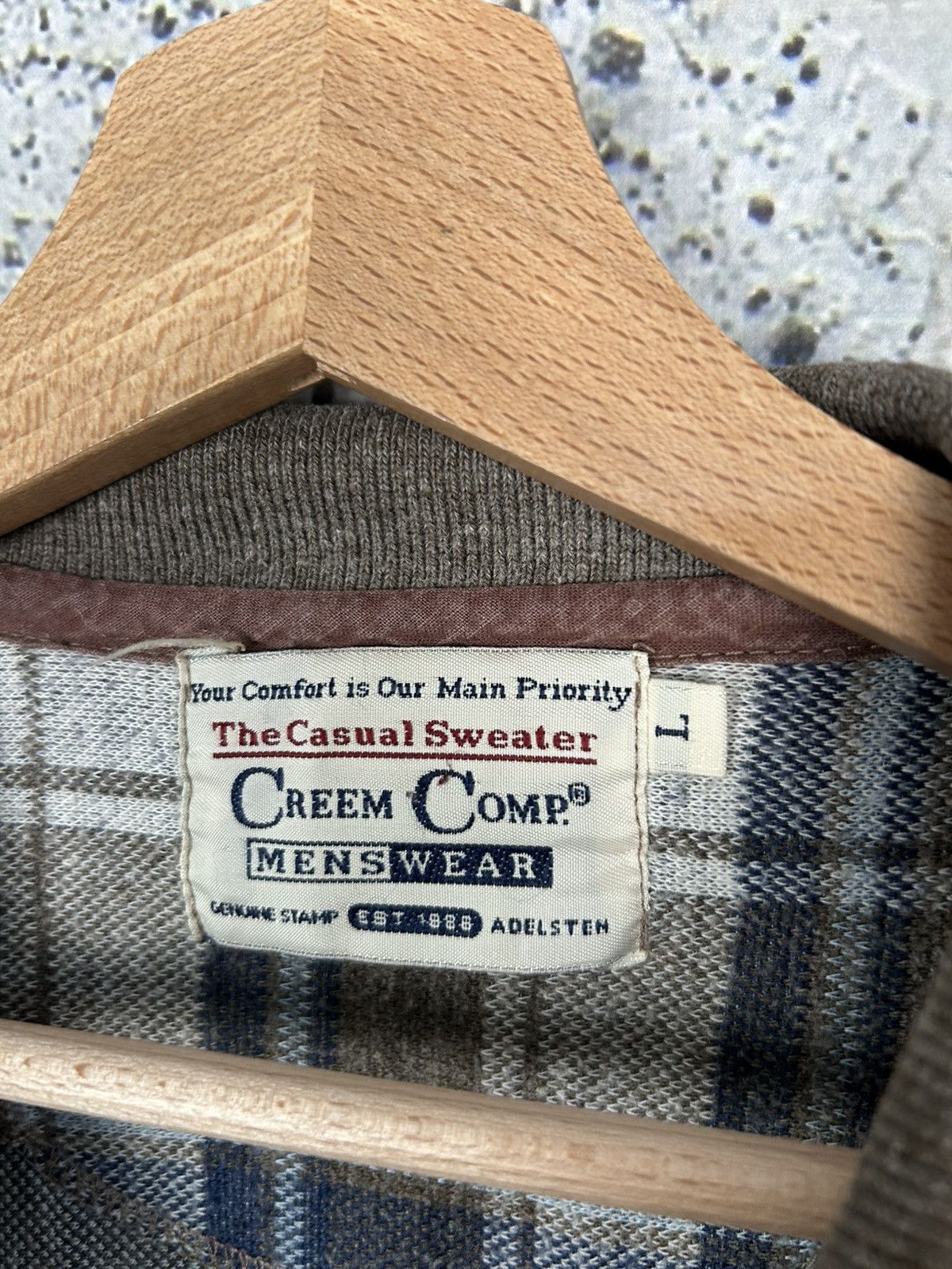 Vintage Vintage Checkered Polo Sweater Archive 90s Streetwear Size US L / EU 52-54 / 3 - 5 Thumbnail