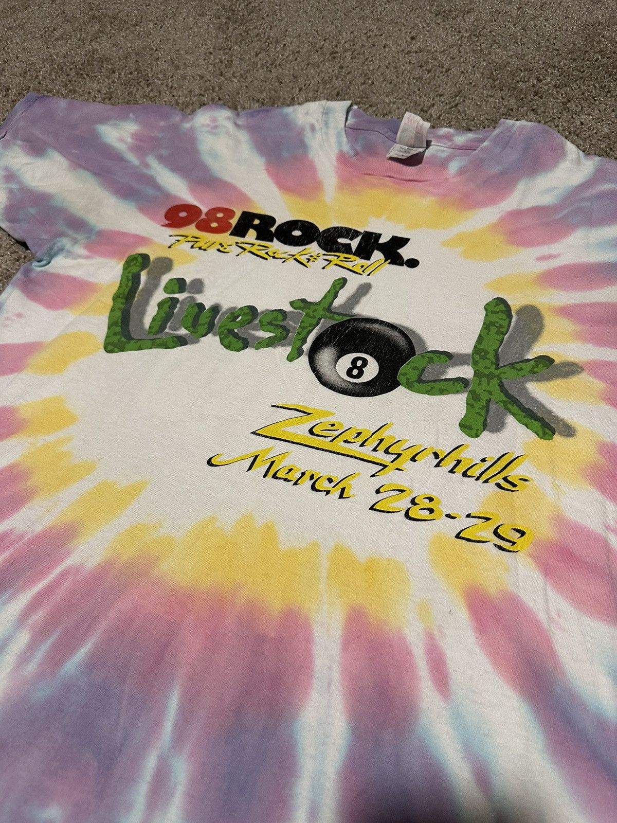 Vintage Vintage Livestock 1998 Concert T Shirt Size Xl Limp Bizkit Size US XL / EU 56 / 4 - 3 Thumbnail