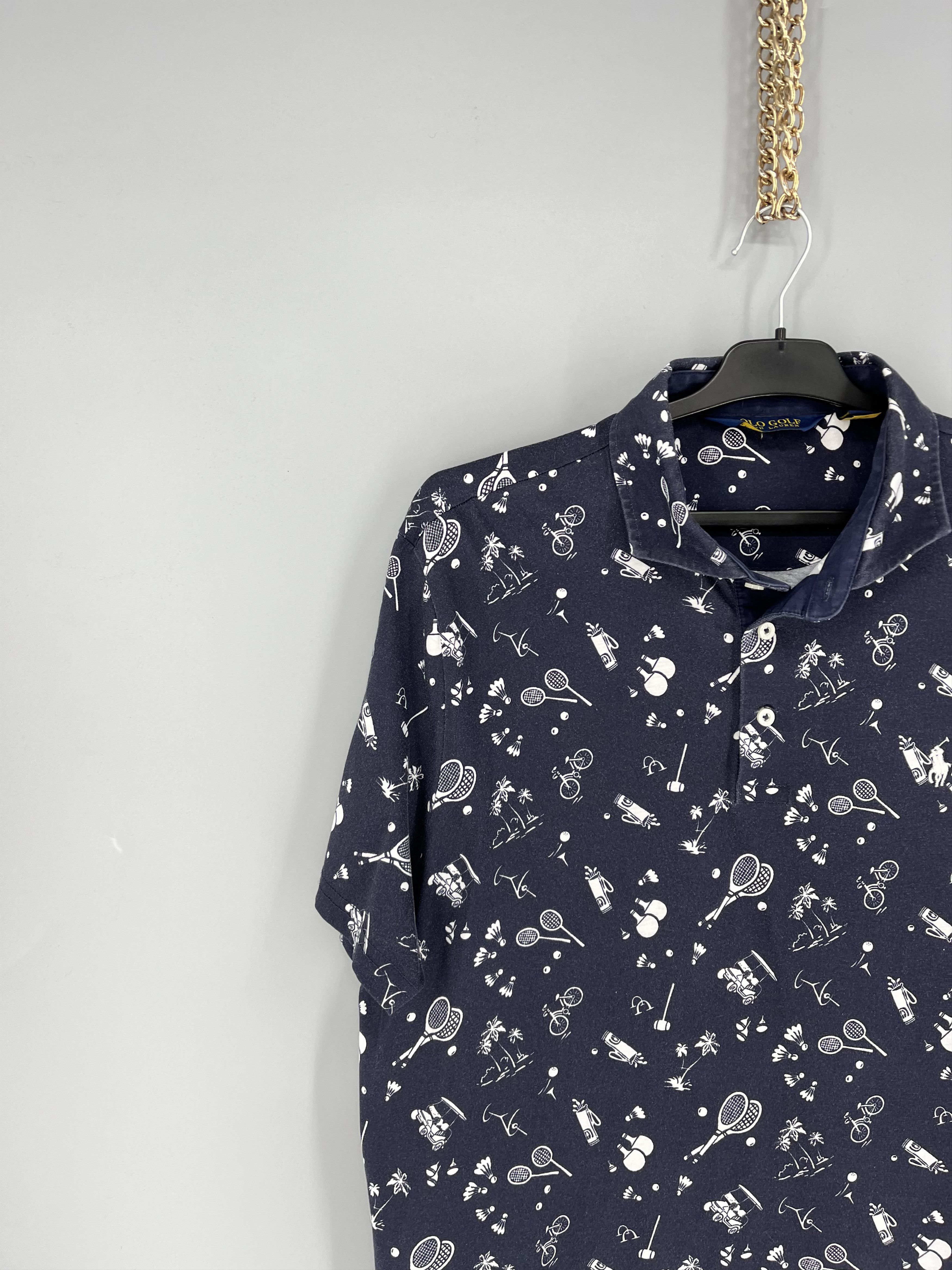 Polo Ralph Lauren Polo Golf Ralph Lauren Printed Pima Jersey Polo Weekend Size US L / EU 52-54 / 3 - 4 Thumbnail