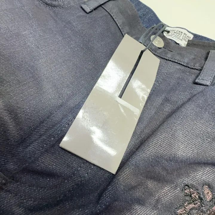 Dior Dior Dior x Travis Scott Blue Logo Embroidered Jeans 0079- Size US 31 - 6 Thumbnail