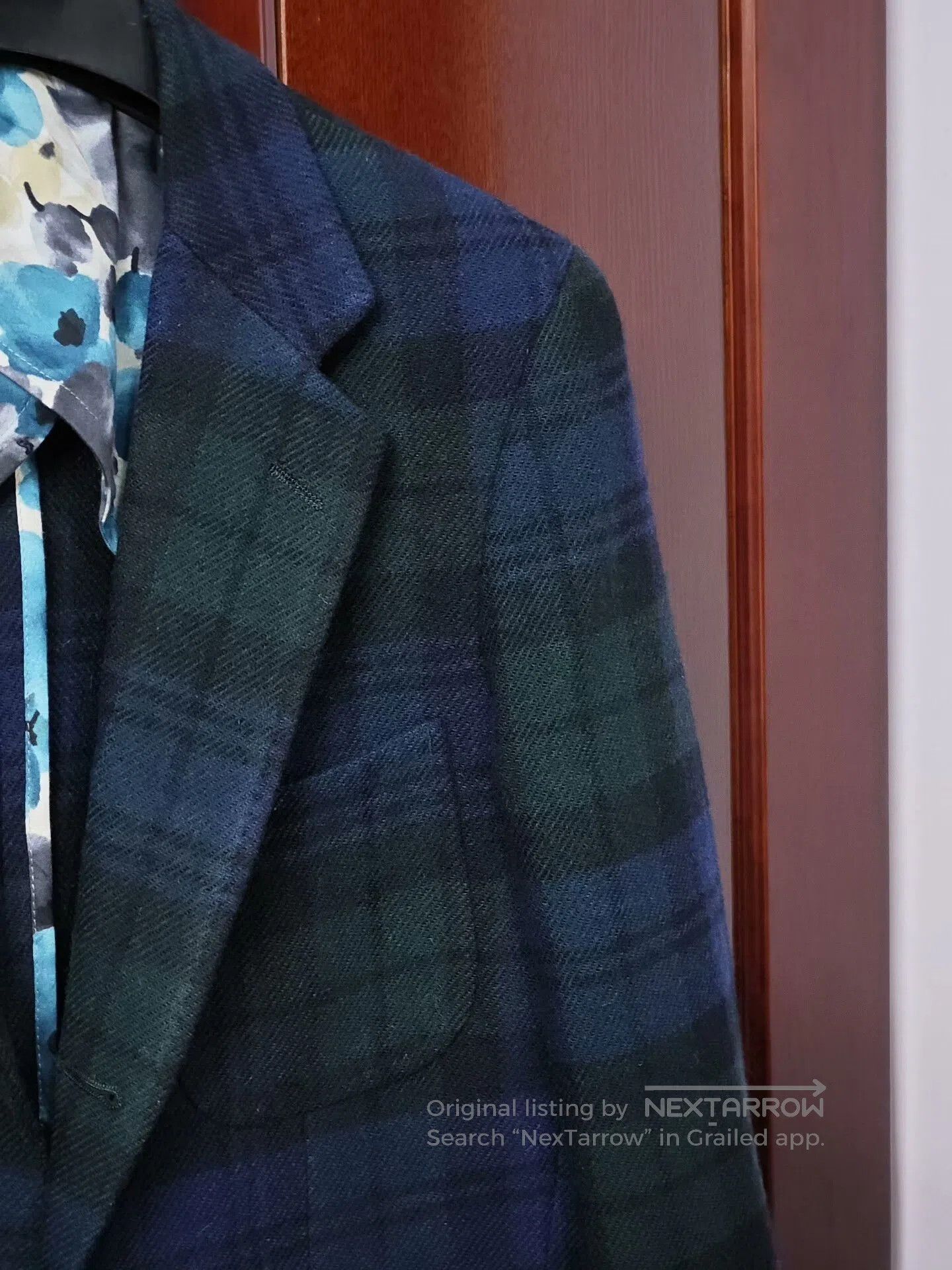 Japanese Brand Custom British Tweed Wool Blazer. Size US S / EU 44-46 / 1 - 2 Thumbnail