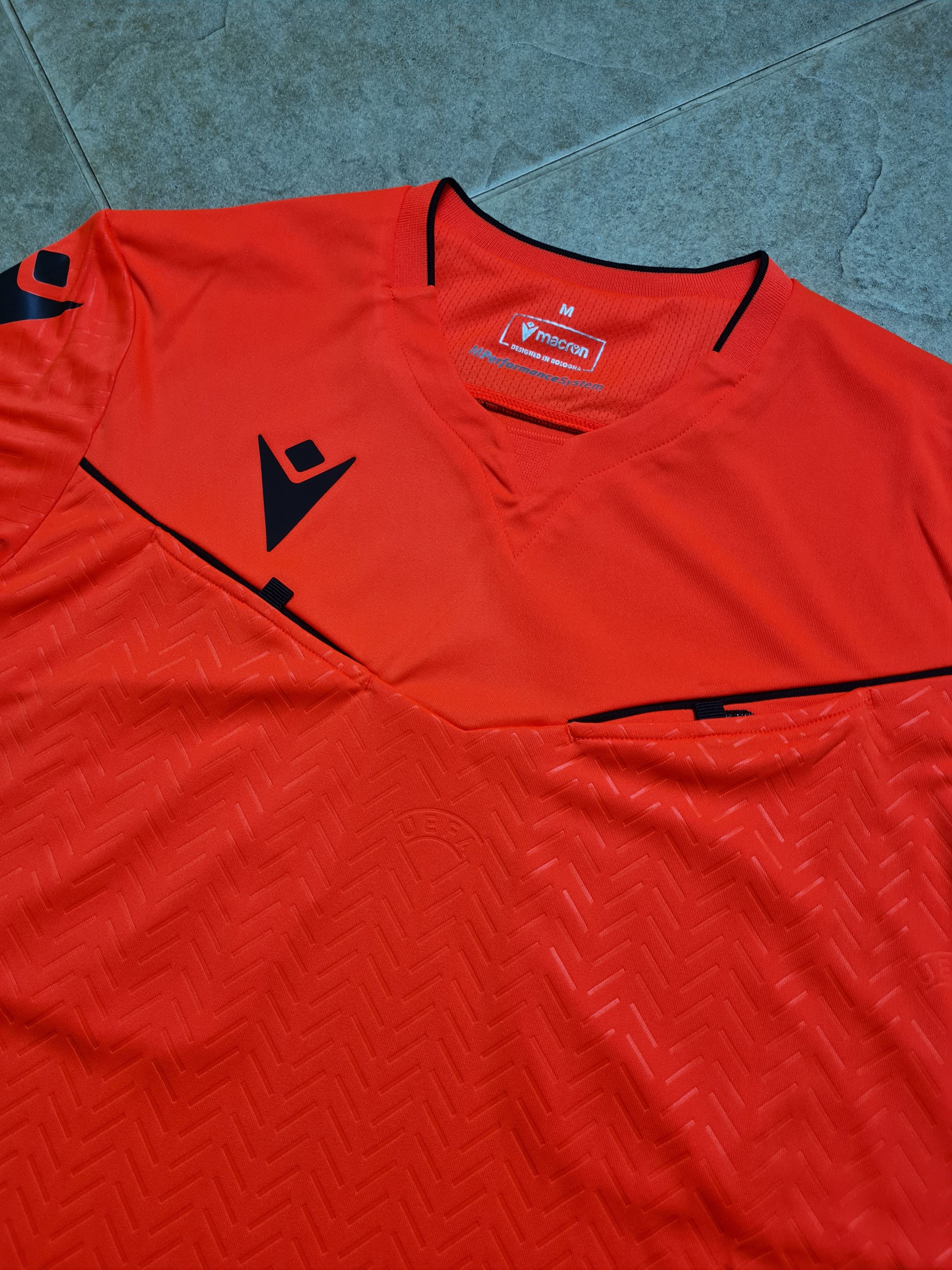 Macron Macron UEFA EURO 2024 Referee Shirt Neon Red Ponnet Eco Size US M / EU 48-50 / 2 - 9 Thumbnail