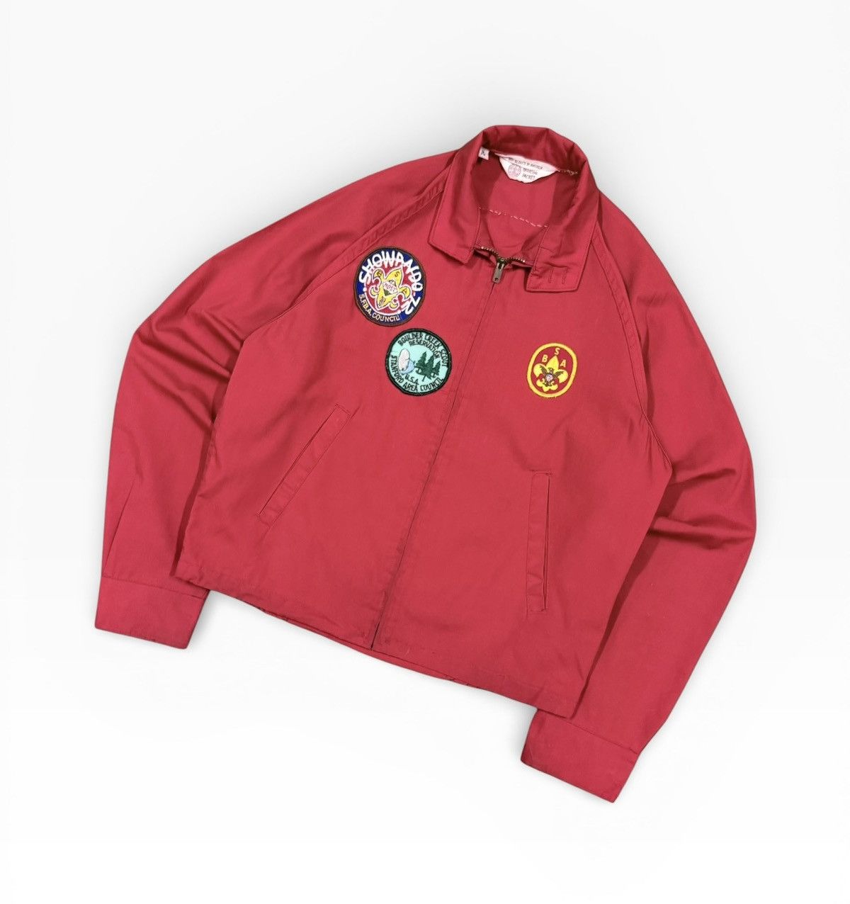 Vintage Vtg💥60’s Boys Scouts of America Patched Cotton Zipper Jacket Size US S / EU 44-46 / 1 - 6 Thumbnail
