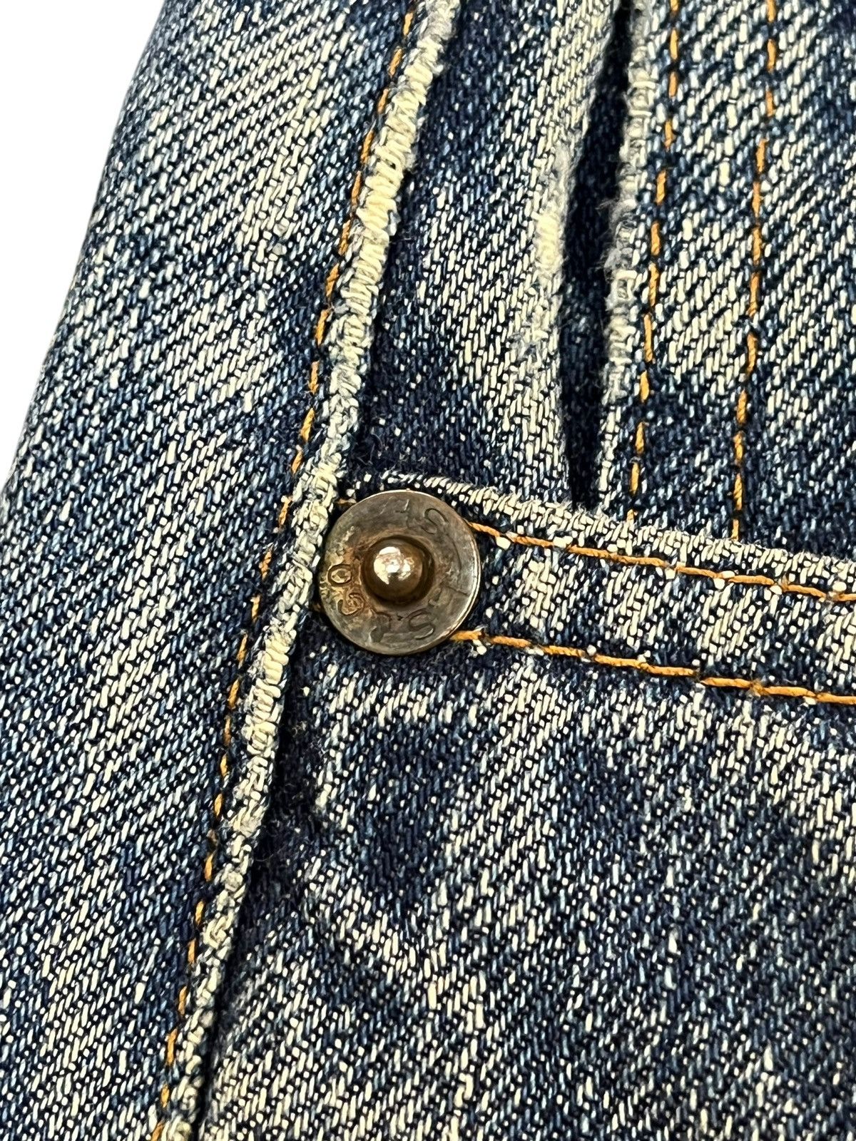 Levi's Vintage 60’s Levi’s 501 Big E Stamp Button No.6 Selvedge Size US 33 - 6 Thumbnail