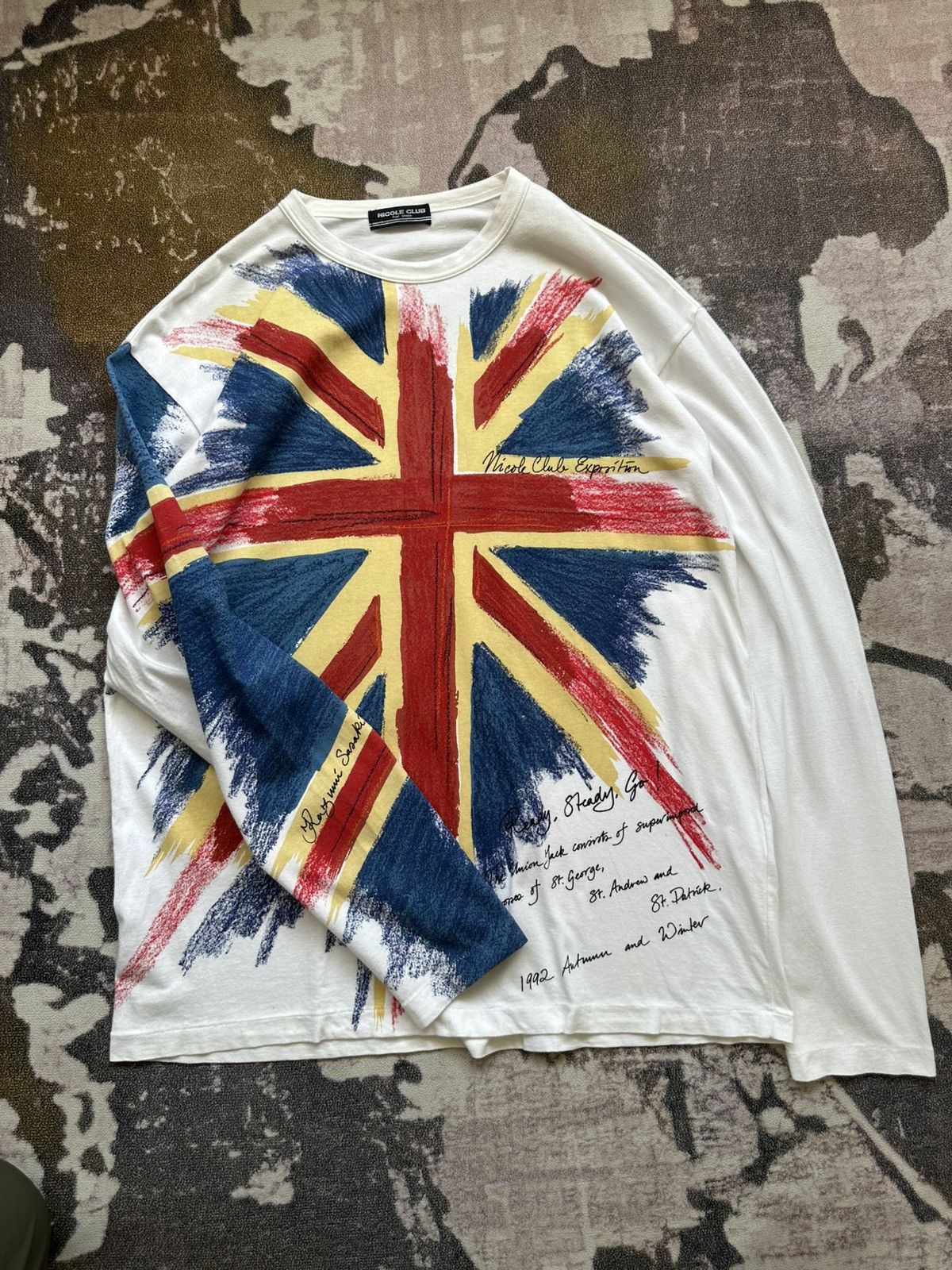 Nicole Club 1992 A/W Nicole Club For Men trompe l’oeil by Kazumi Sasaki Size US M / EU 48-50 / 2 - 3 Thumbnail
