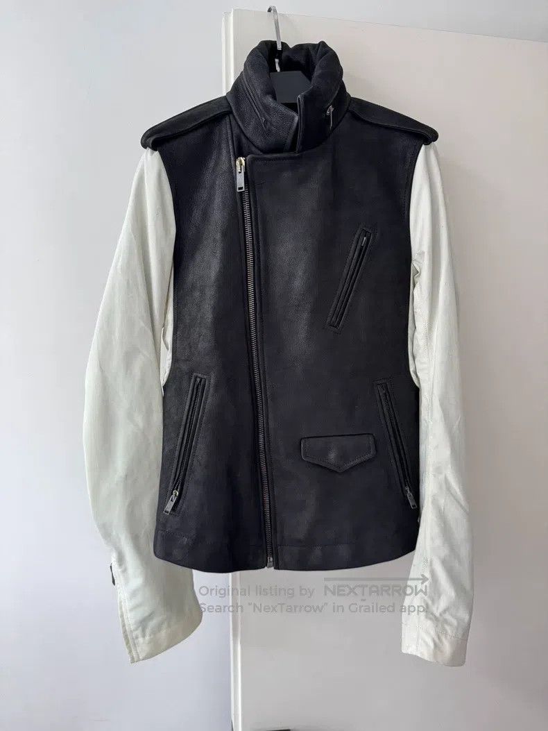 Rick Owens Rick Owens Patchwork sleeved leather jacket Size US S / EU 44-46 / 1 - 1 Thumbnail