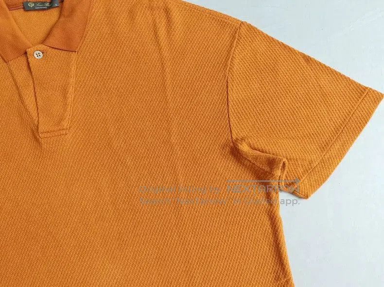 Loro Piana Loro Piana Men's Linen Short Sleeve Polo. Size US L / EU 52-54 / 3 - 5 Thumbnail