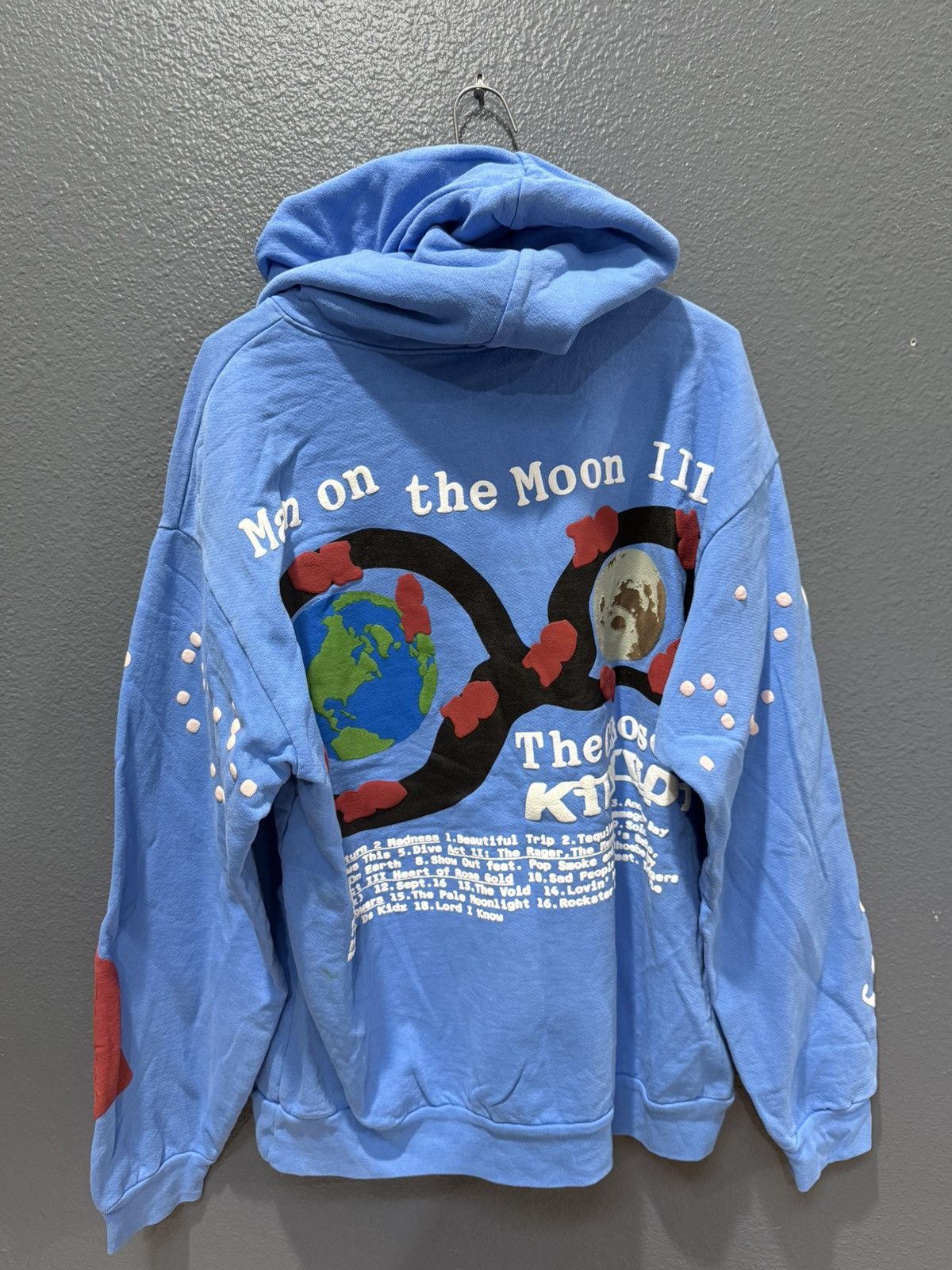 Cactus Plant Flea Market Cactus Plant Flea Market Kid Cudi Blue Puff Print Hoodie L Size US L / EU 52-54 / 3 - 7 Thumbnail