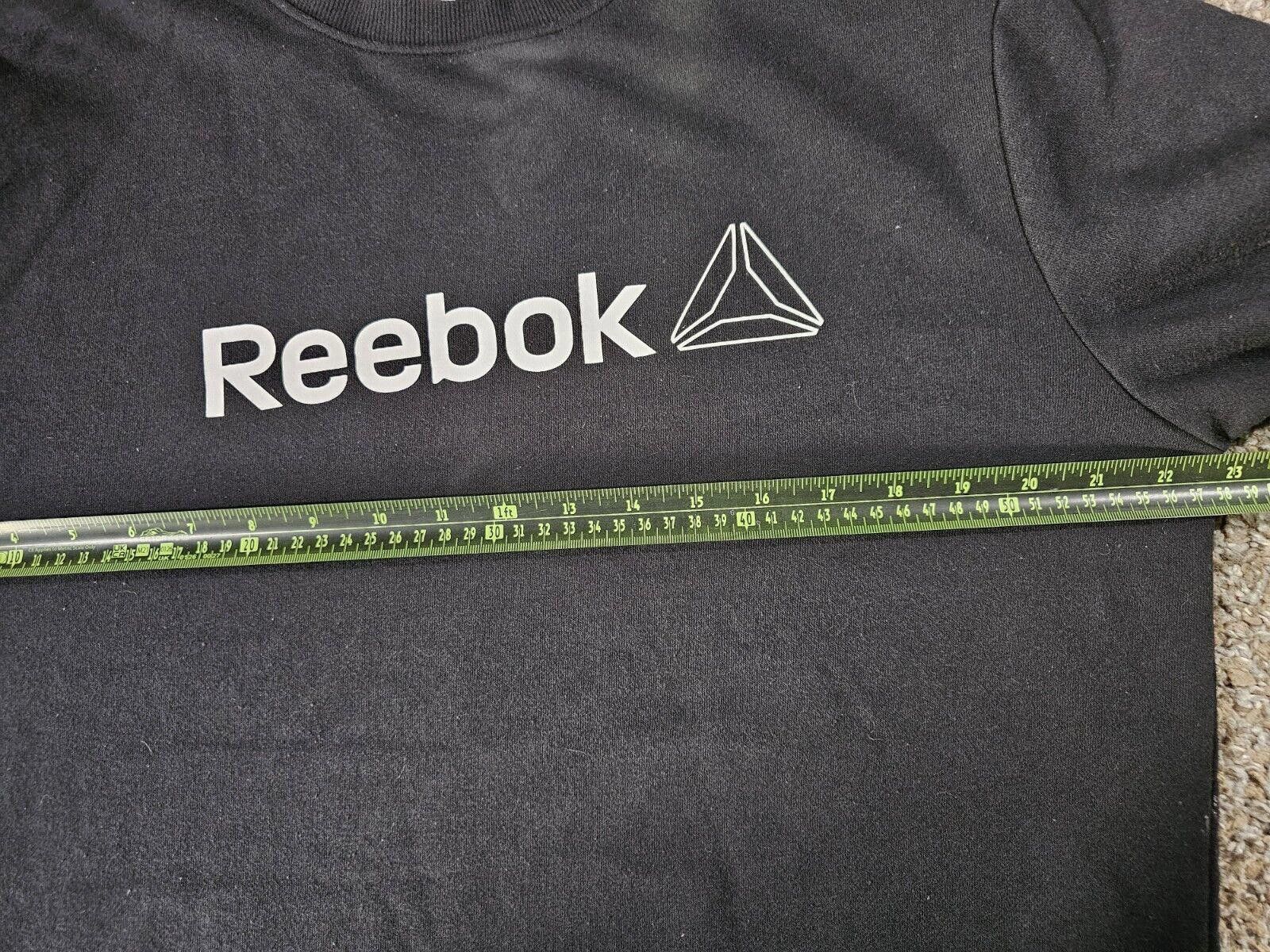 Reebok Reebok Sweater MEDIUM Crewneck Long Sleeve Spellout Black Size US M / EU 48-50 / 2 - 5 Thumbnail