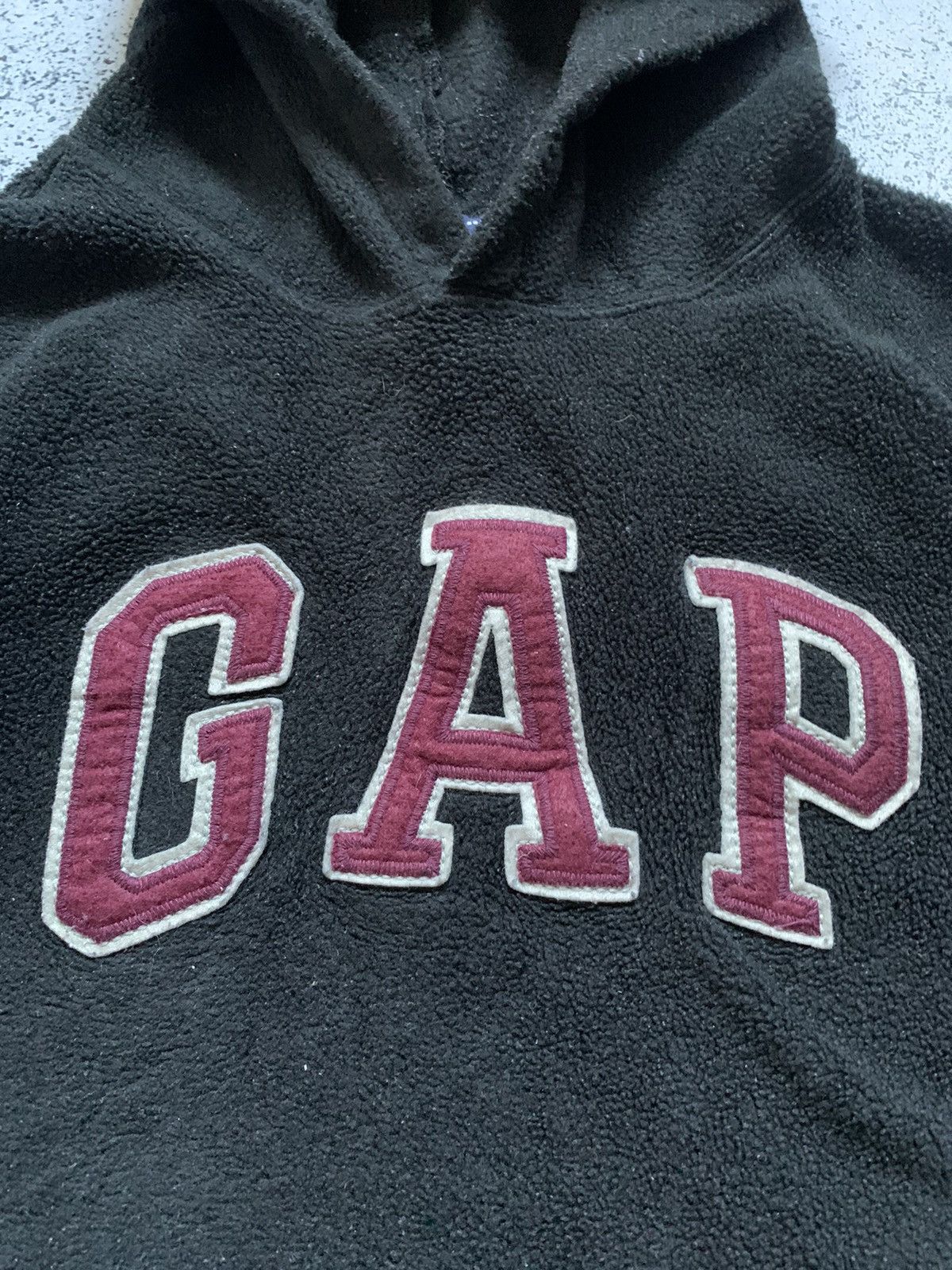 Gap Vintage Gap Teddy Fleece Hoodie Big Logo Outdoor USA Y2K Size US S / EU 44-46 / 1 - 2 Thumbnail