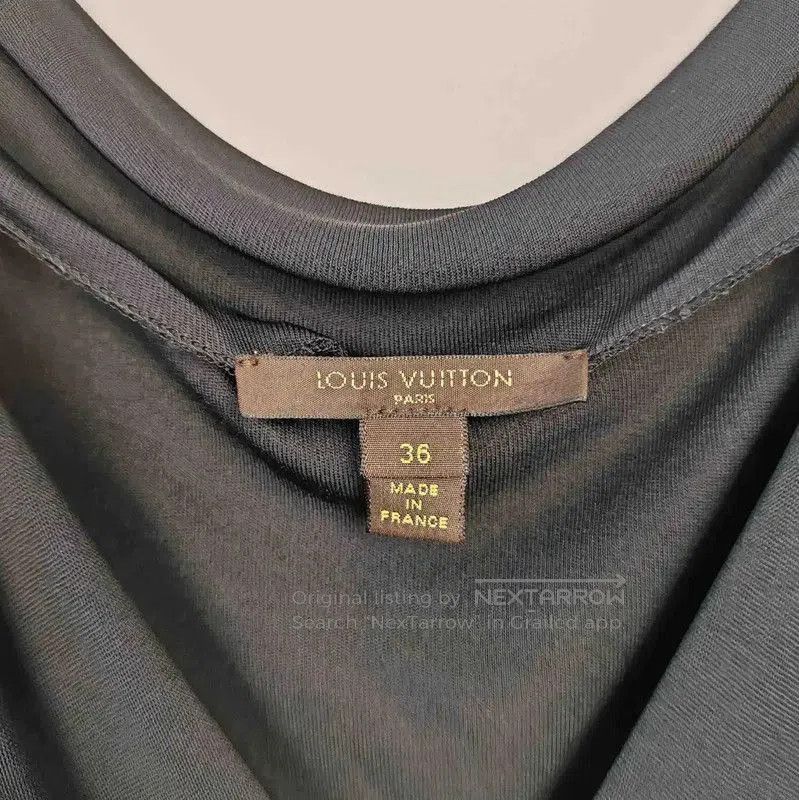 Louis Vuitton Louis Vuitton Black Draped Dress for Women . Size S / US 4 / IT 40 - 3 Thumbnail
