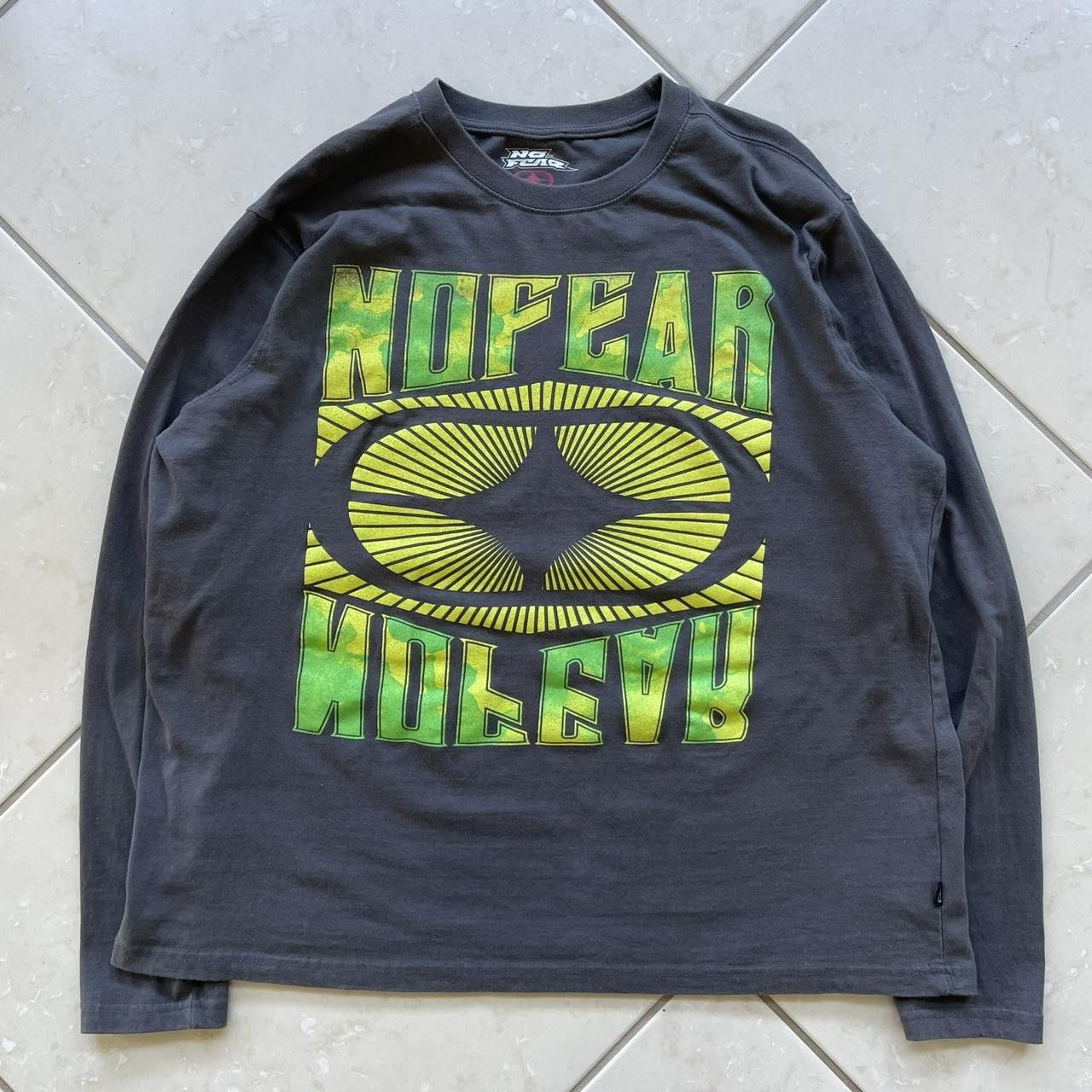 No Fear × Vintage Vintage Y2K No fear Long Sleeve Graphic Tee Size US XL / EU 56 / 4 - 1 Thumbnail