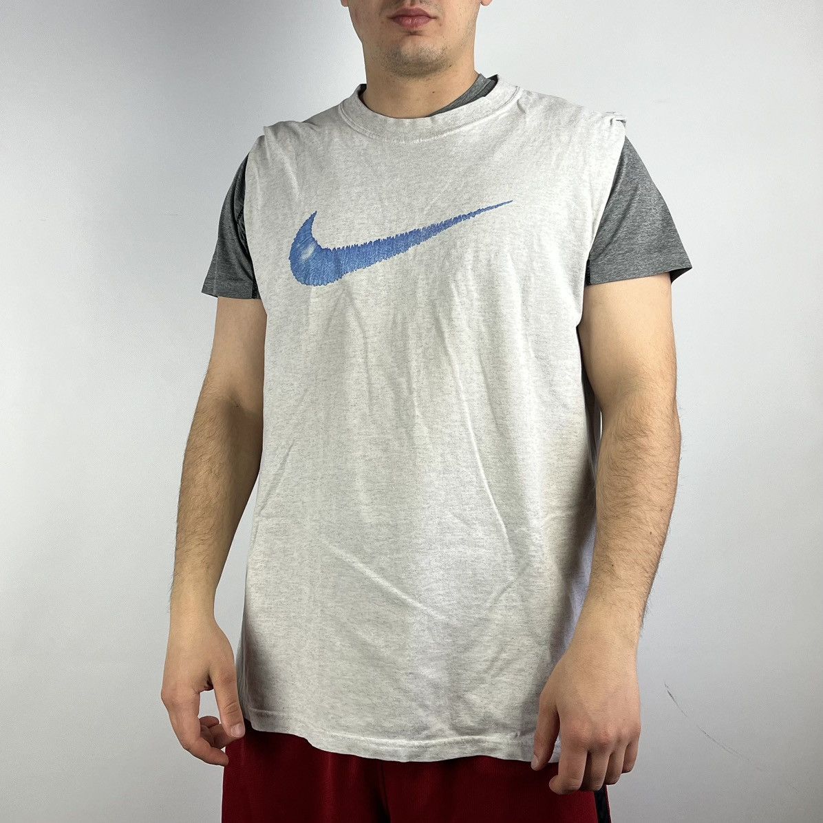 Nike Vintage Nike Tank top swoosh USA size Large Size US L / EU 52-54 / 3 - 1 Thumbnail