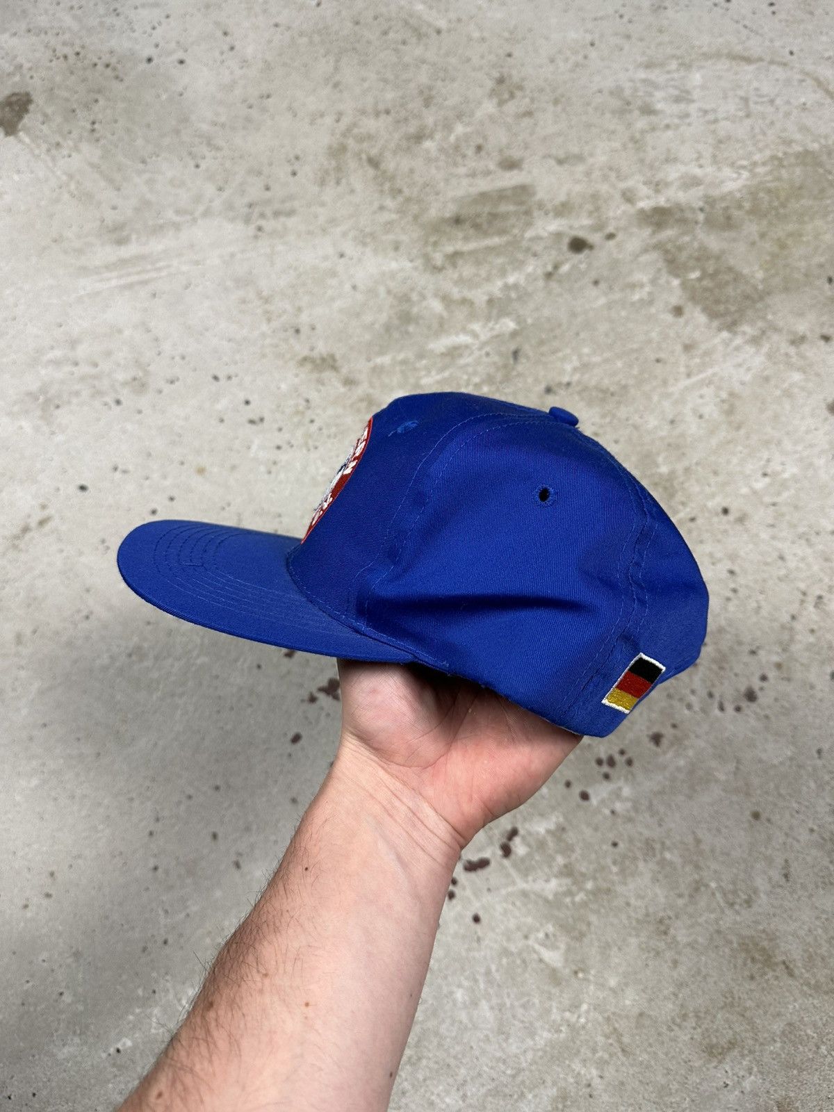 Adidas Vintage 90s Adidas x Bayern Munich Blue Hat Cap Size ONE SIZE - 3 Thumbnail