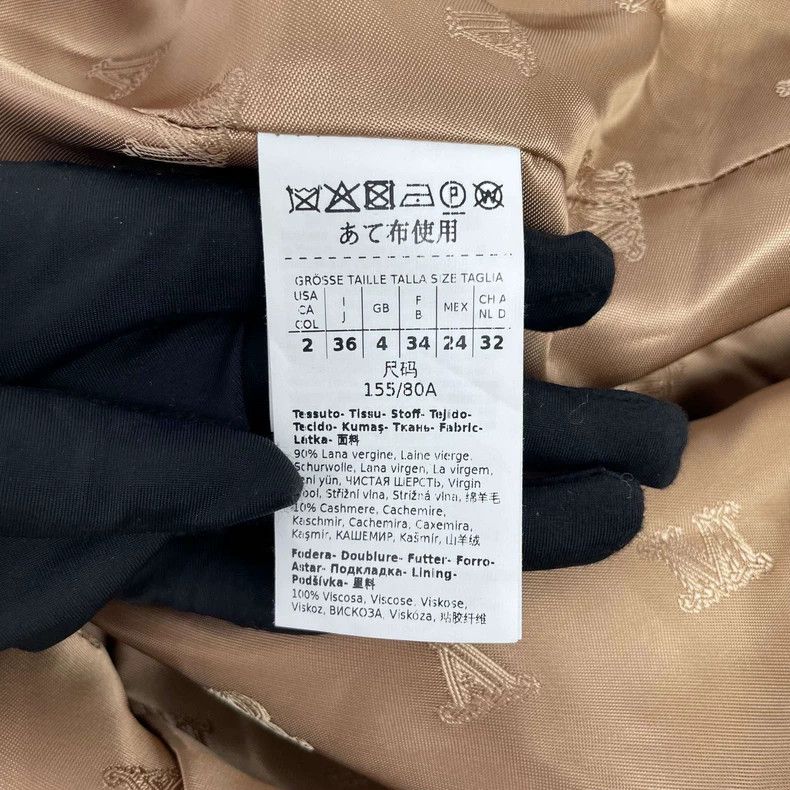 Max Mara Max Mara Wool cropped double-breasted coat Camel Size S / US 4 / IT 40 - 4 Thumbnail