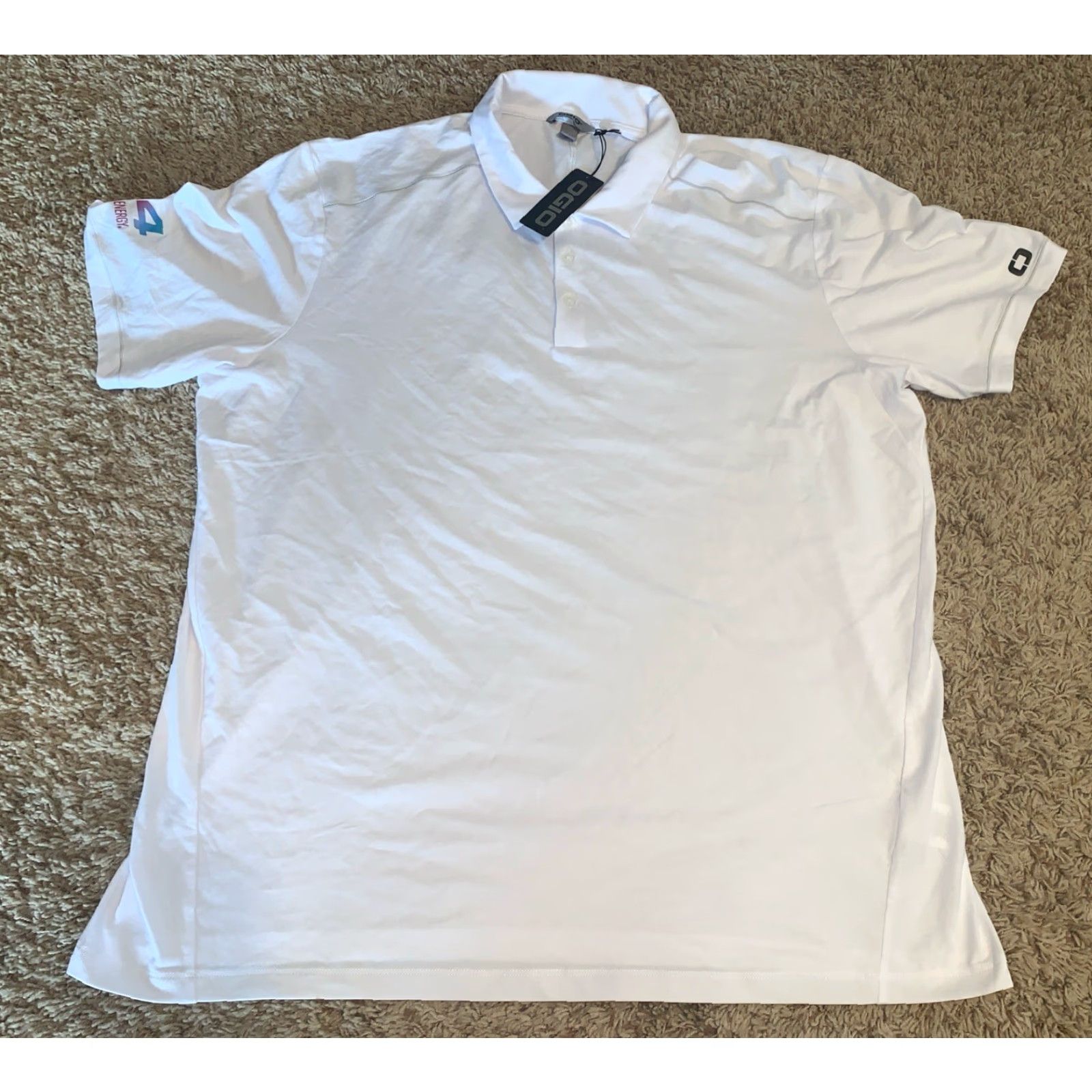 Vintage Nike Shirt Polo Mens 2XL White OGIO Golf Performance Stretch 2249 Size US XXL / EU 58 / 5 - 2 Thumbnail