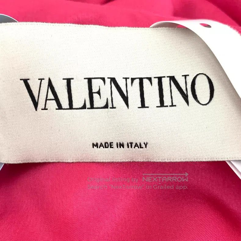 Valentino Valentino Red lace design mulberry silk pleated dress Size M / US 6-8 / IT 42-44 - 5 Thumbnail