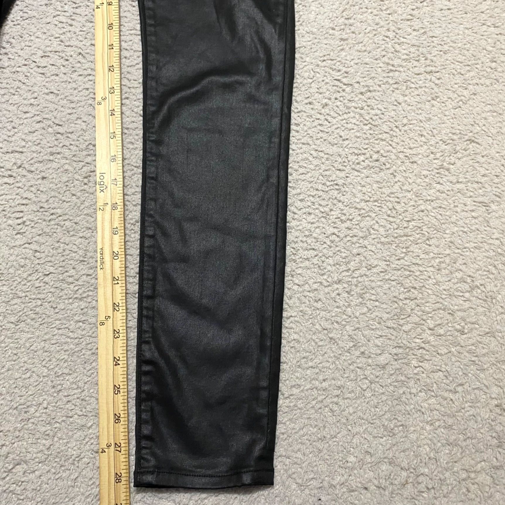 Abercrombie & Fitch Abercrombie & Fitch Womens Pants 28 Skinny High Rise Faux Leather Black Ankle Dressy Womens Size 28" / US 6 / IT 42 - 3 Thumbnail