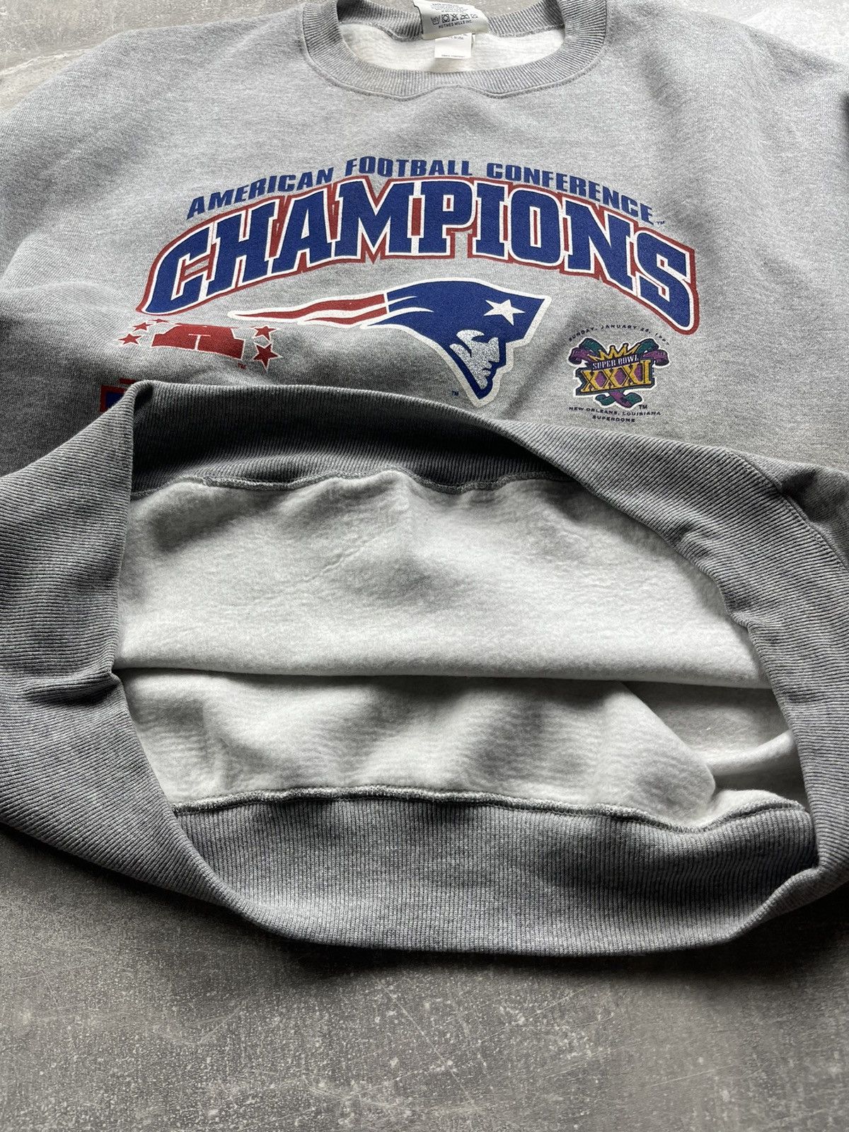 Lee Lee Sport Patriots AFC Champions Sweatshirt NFL Super Bowl Size US XL / EU 56 / 4 - 11 Thumbnail