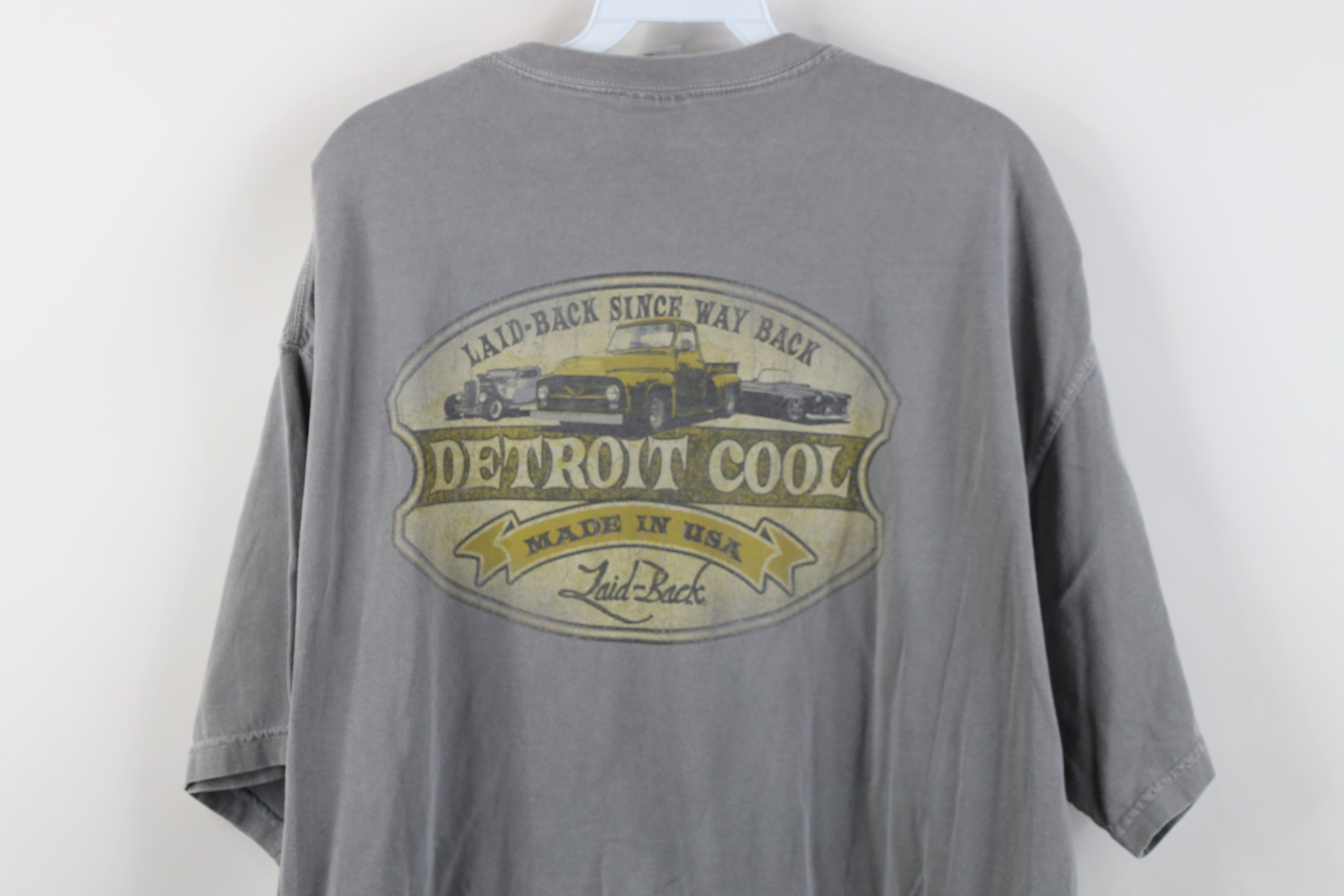 Vintage Vintage Y2K Streetwear Dye Detroit Cool Laid Back T-Shirt Size US XL / EU 56 / 4 - 11 Thumbnail