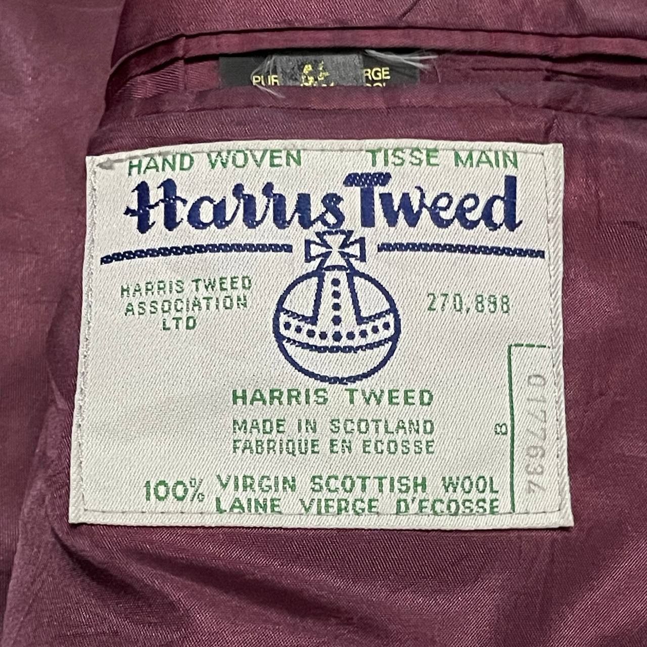 Harris Tweed Vintage Harris Tweed Hand Woven Wool Coat Size US L / EU 52-54 / 3 - 10 Thumbnail