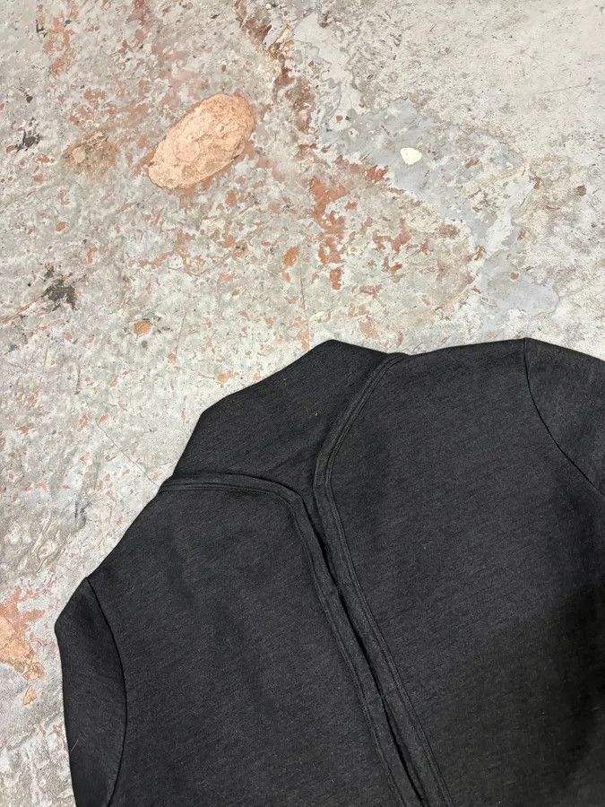 Marithe + Francois Girbaud 2000s Marithé + François Girbaud Black Asymmetrical Buttoned Officer Sweater Size M / US 6-8 / IT 42-44 - 6 Thumbnail