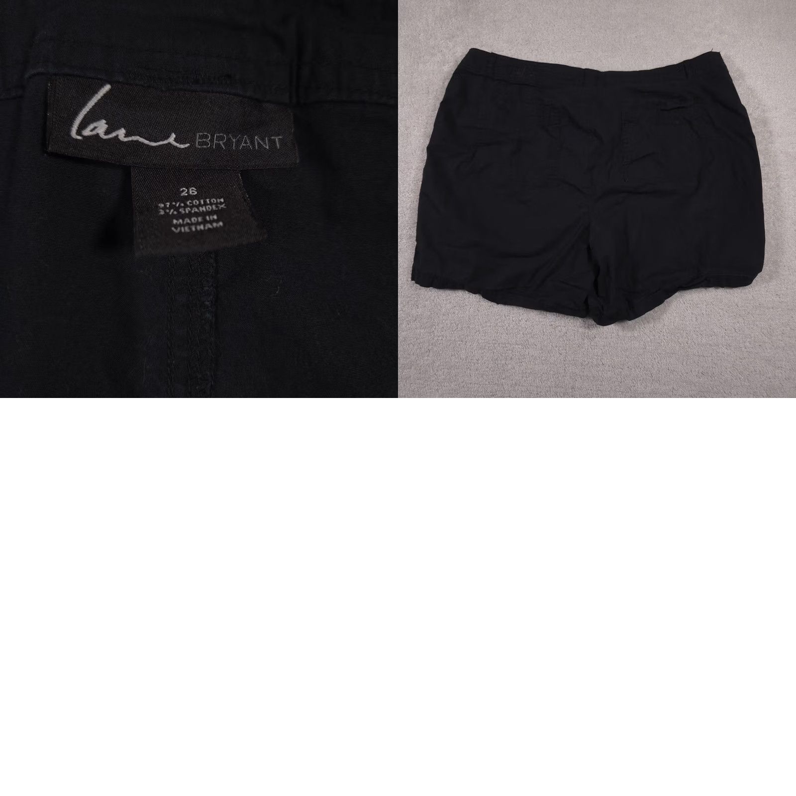 Vintage Lane Bryant Shorts Womens 26 Blue Stretch Cotton Casual Plus Size Pockets Summer Size 26" / US 2 / IT 38 - 8 Thumbnail