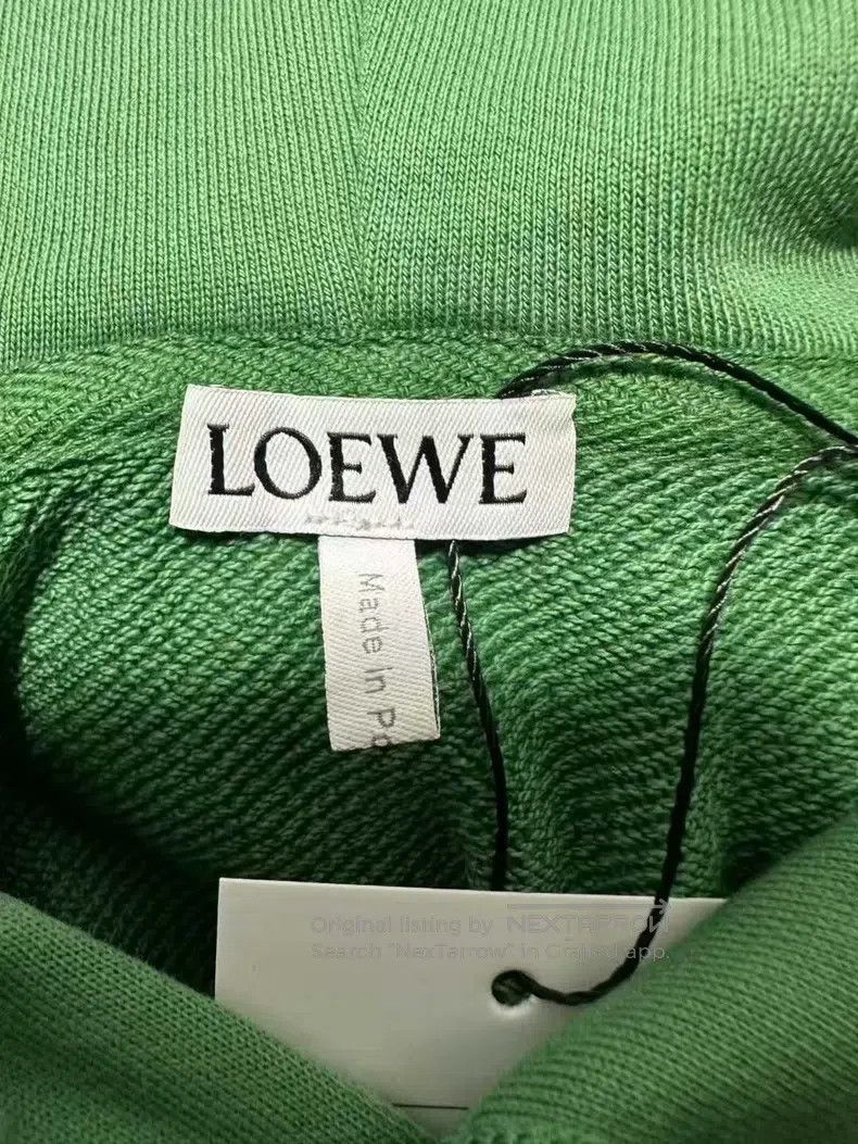 Loewe Loewe Leather Patch Logo Hoodie Size S / US 4 / IT 40 - 4 Thumbnail
