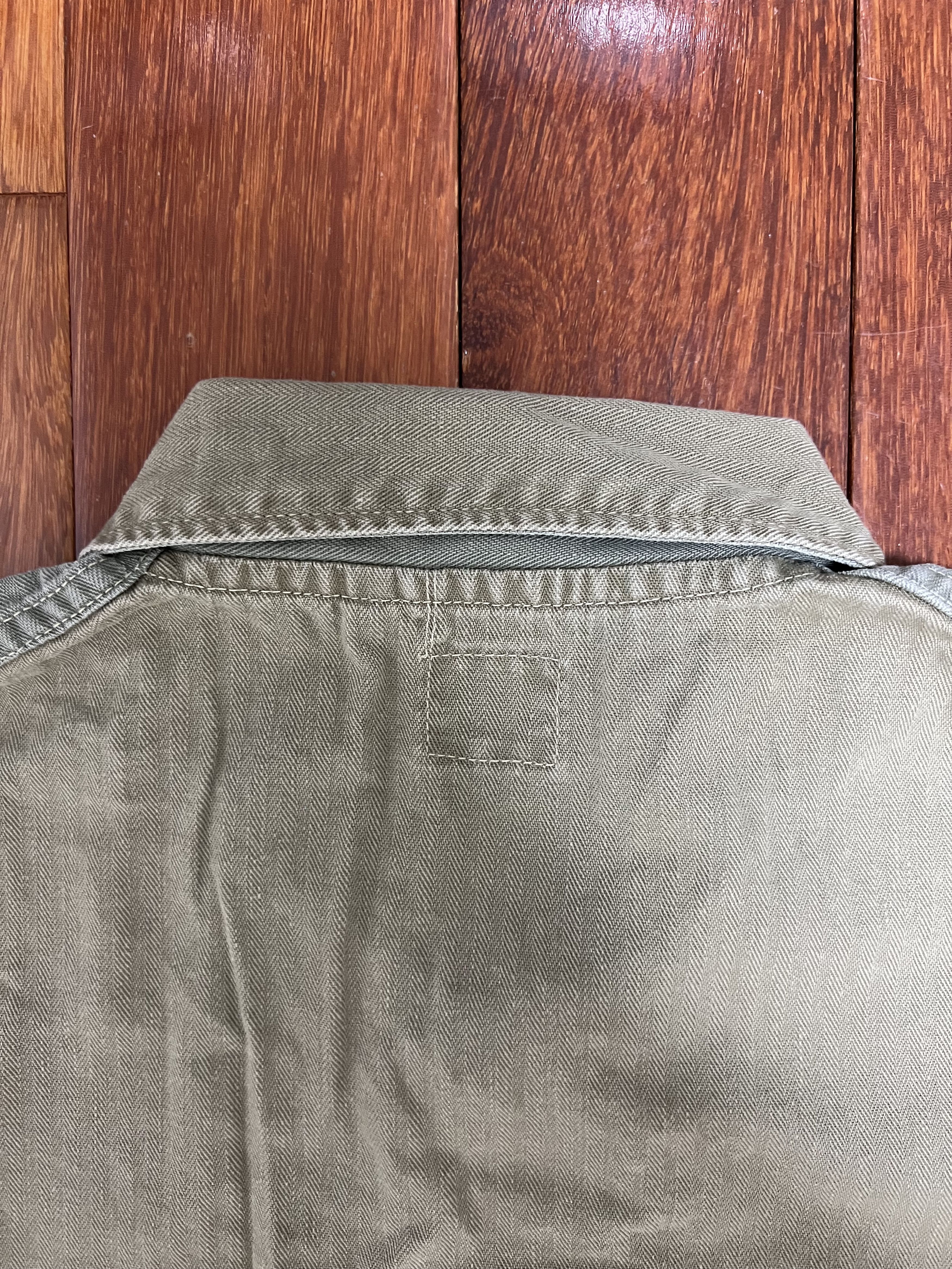 Orslow 💚 Orslow Herringbone Utility Coverall Jacket Green NEW Size US L / EU 52-54 / 3 - 15 Thumbnail