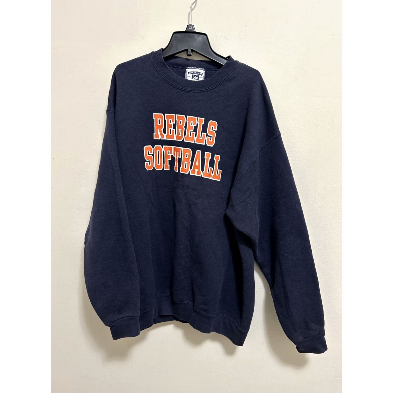 Lee Lee Sweatshirt Mens Large Blue Navy Ultraweight Crewneck Pullover Softball Size US L / EU 52-54 / 3 - 2 Thumbnail